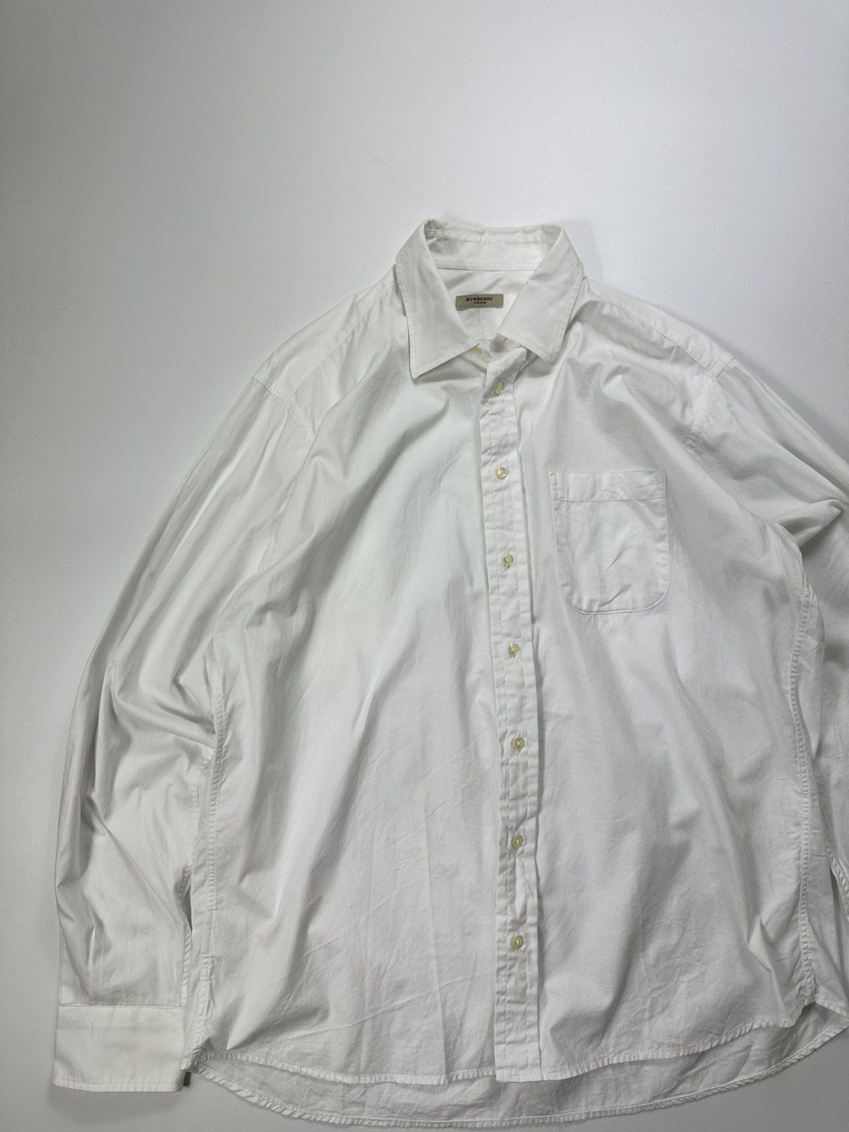 Burberry Burberry London Dress Shirt Made In USA Size US L / EU 52-54 / 3 - 5 Thumbnail