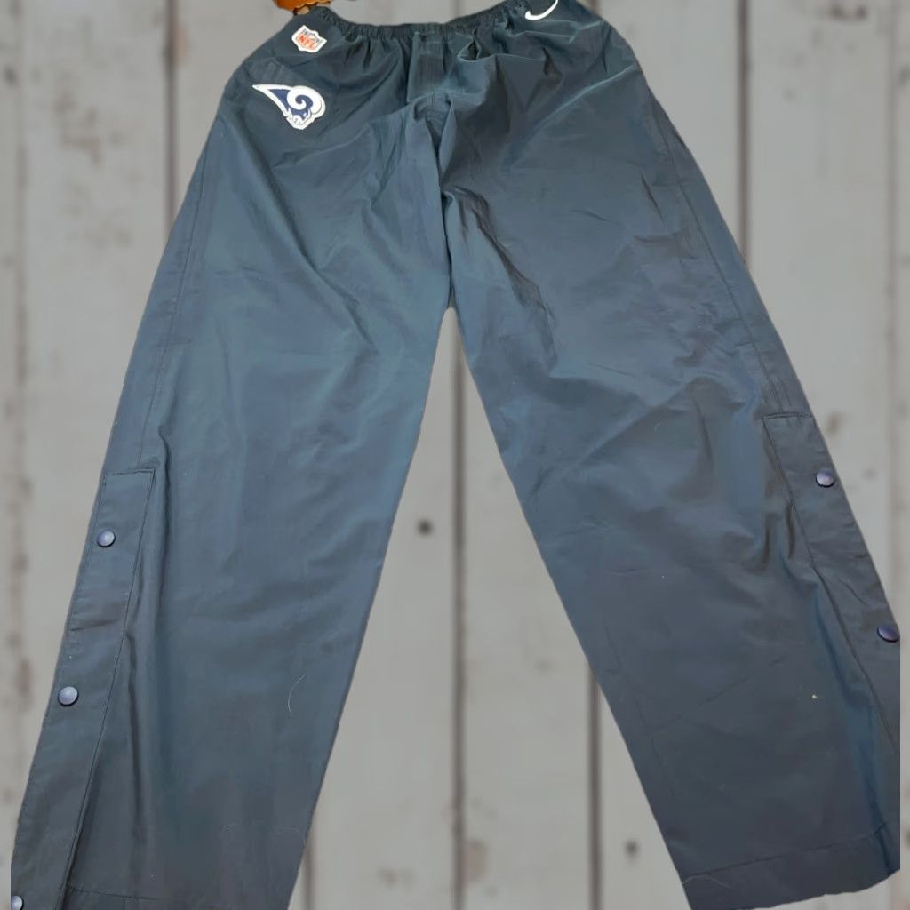 Nike Nike NFL Rams Navy BLUE Storm-fit Rain Pants Men's XL Snap Zip Leg Stretch Waist Size US 36 / EU 52 - 1 Thumbnail
