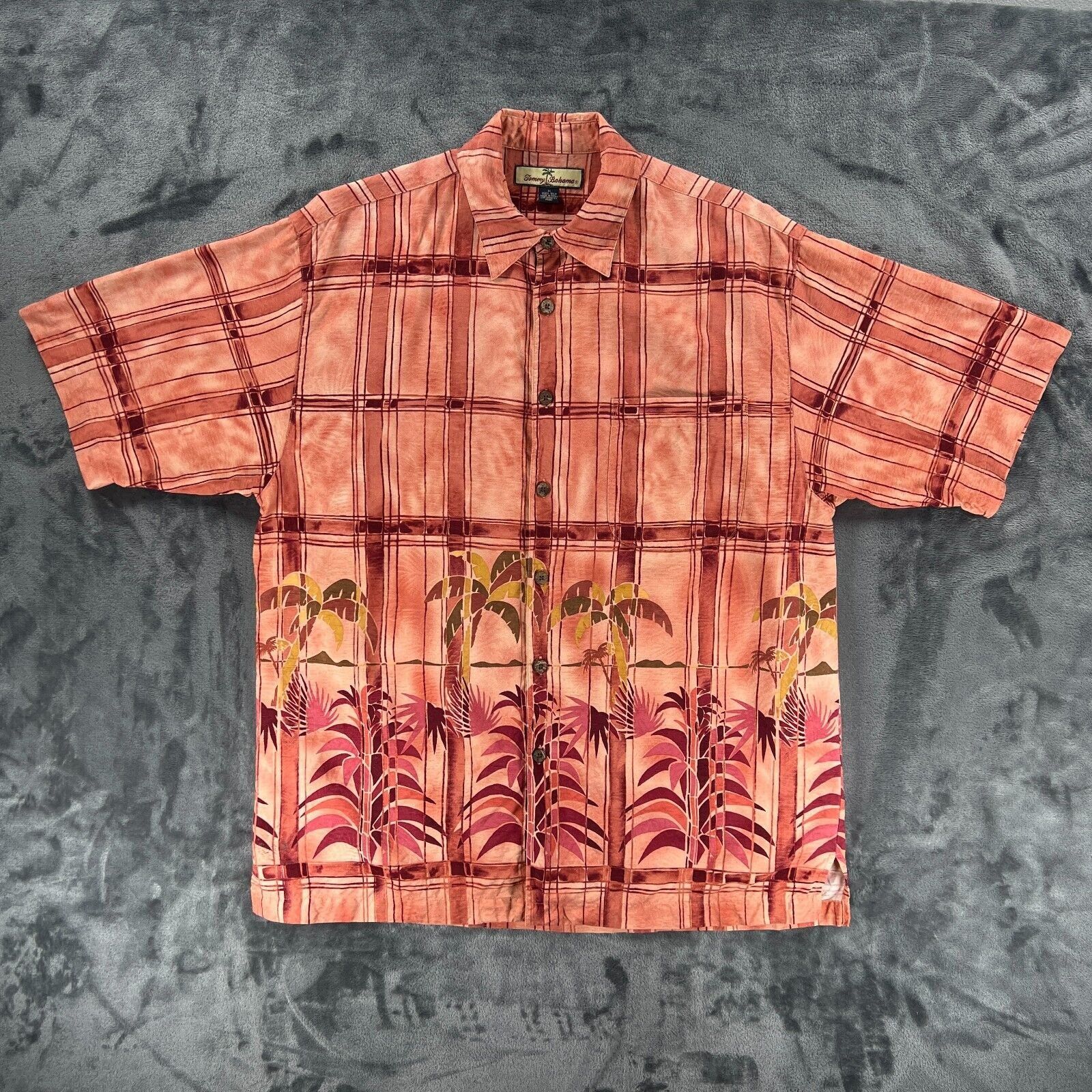 Tommy Bahama Tommy Bahama Men M Silk Linen Palm Trees Beach Summer Night Size US M / EU 48-50 / 2 - 1 Thumbnail