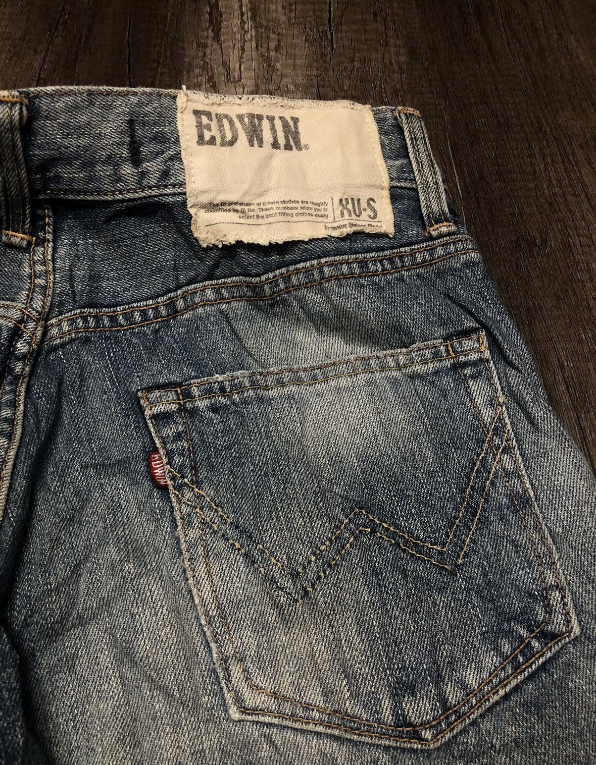 Edwin × Vintage Vintage Edwin XU-S Distressed Denim Size US 30 / EU 46 - 22 Thumbnail