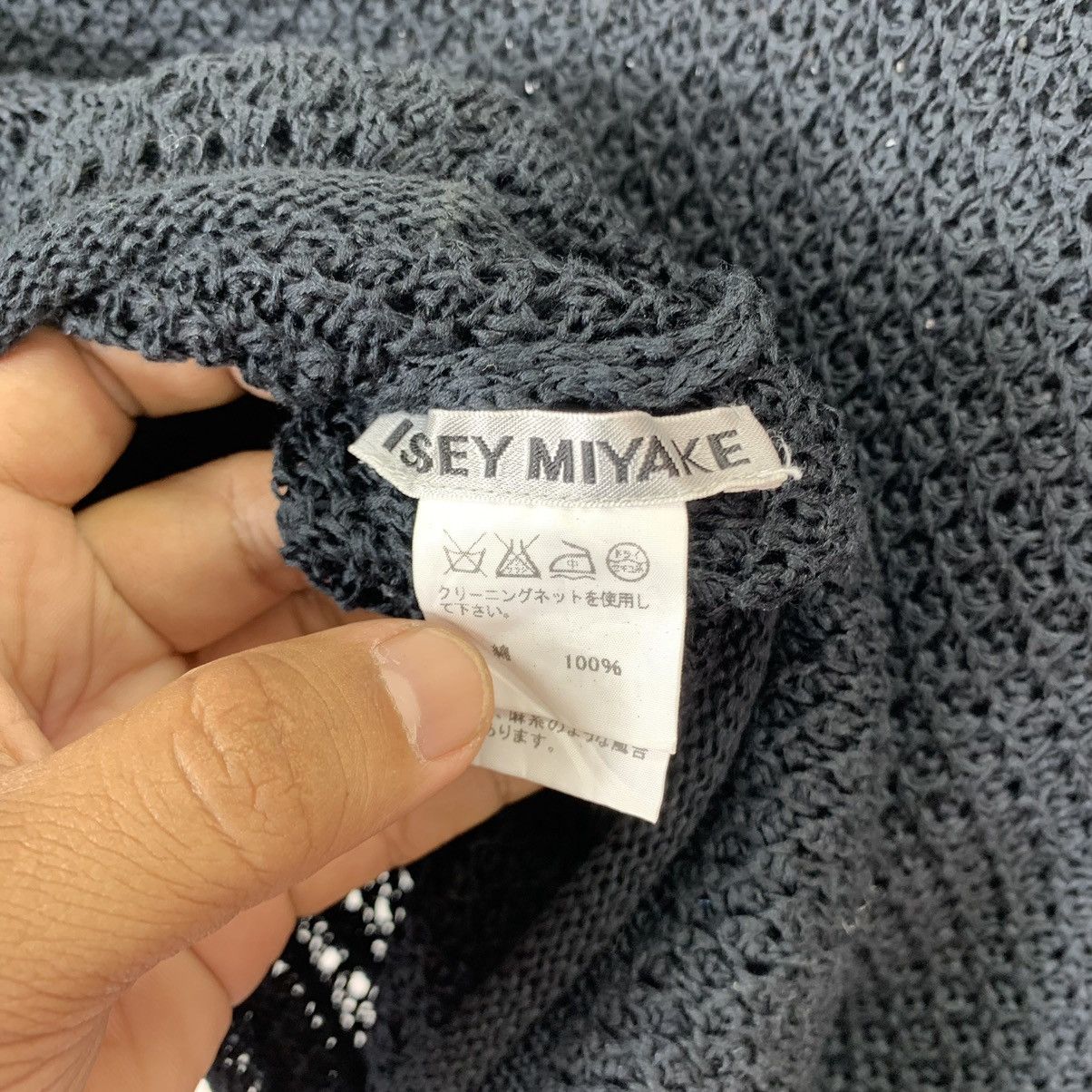 Issey Miyake × Japanese Brand Vintage Issey Miyake Label Net Shirt Black Size M / US 6-8 / IT 42-44 - 5 Thumbnail