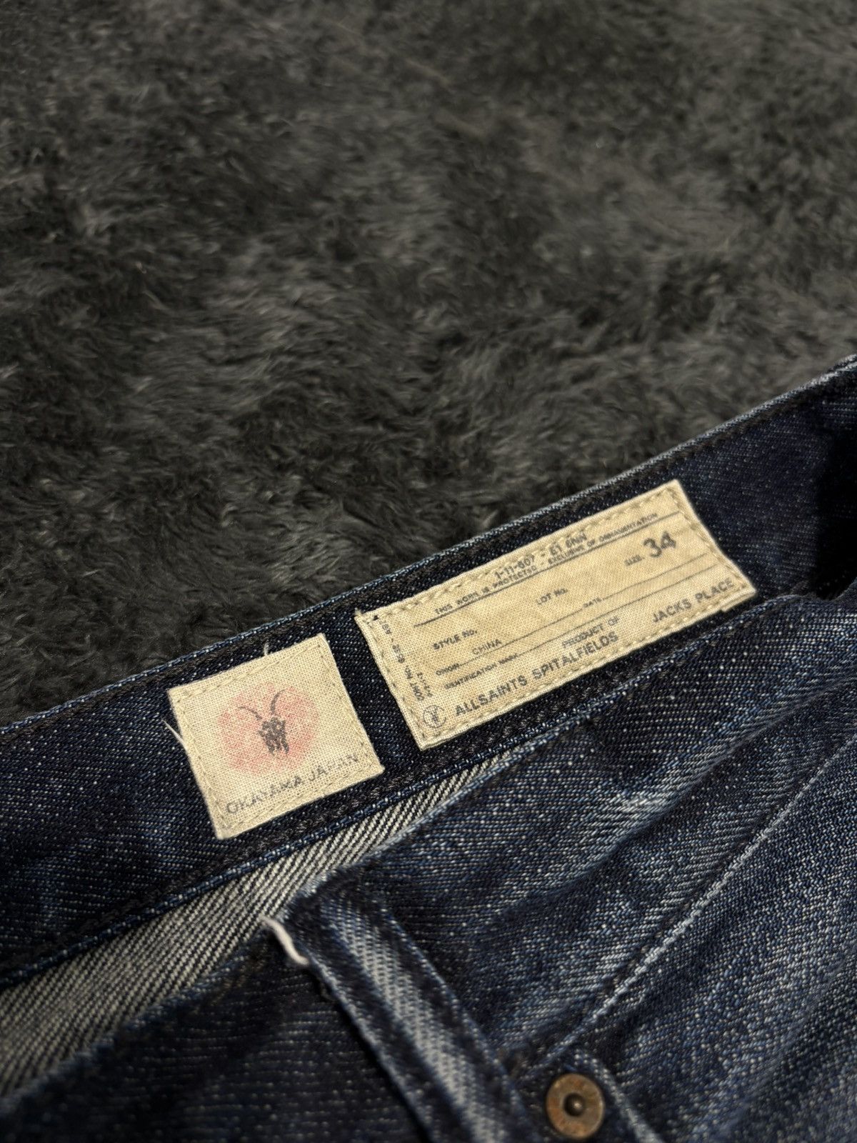 Allsaints Allsaints Washed Okayama Japan Selvedge Denim Jeans Size US 34 / EU 50 - 8 Thumbnail