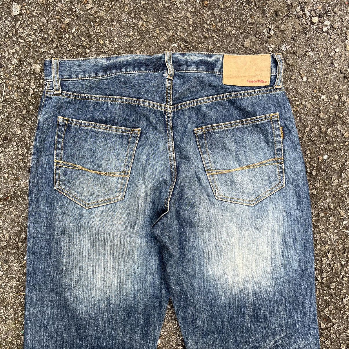 Hysteric Glamour Flare Jeans Clawmark Purple & Yellow Boot Cut Denim Punk Size US 34 / EU 50 - 12 Thumbnail