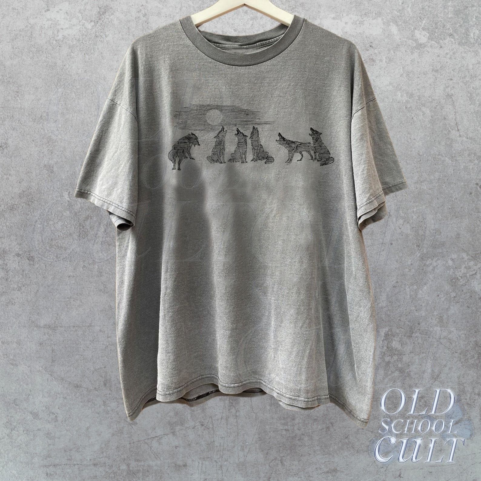 The Unbranded Brand Howling Wolves Vintage Minimalistic T-Shirt Size US M / EU 48-50 / 2 - 2 Thumbnail