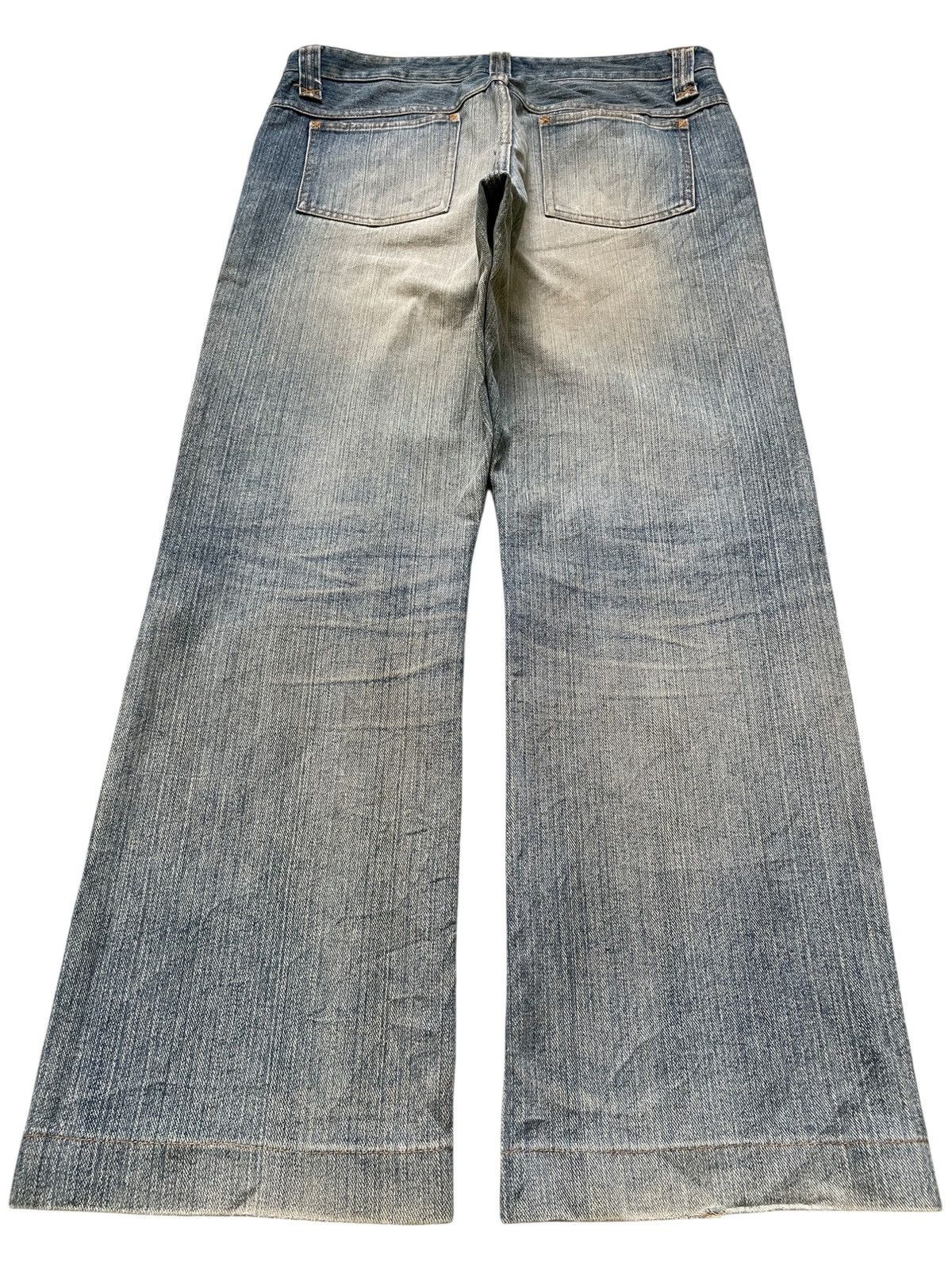 Japanese Brand Vintage Japanese Brand Mud Wash Distressed Loose Baggy Jeans Size US 34 / EU 50 - 2 Thumbnail