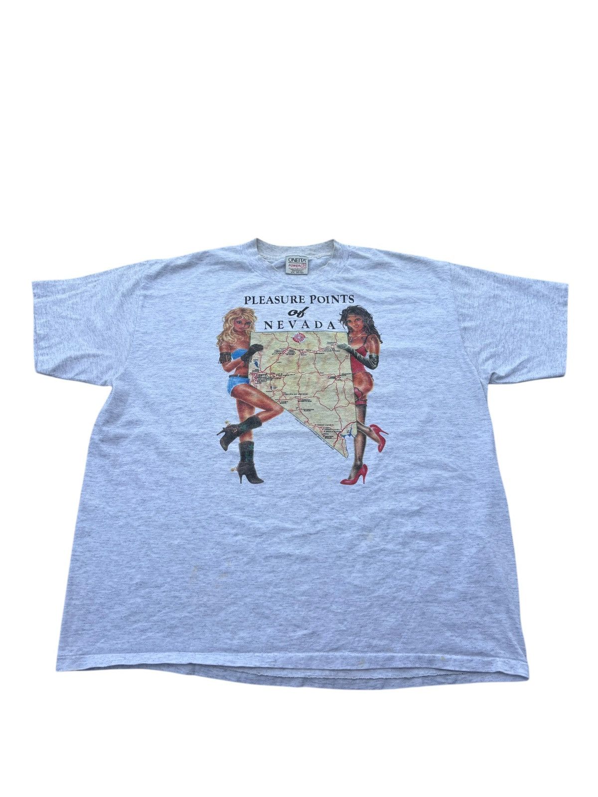 Vintage Vintage Pleasure Points Of Nevada Tshirt Size US XXL / EU 58 / 5 - 1 Thumbnail