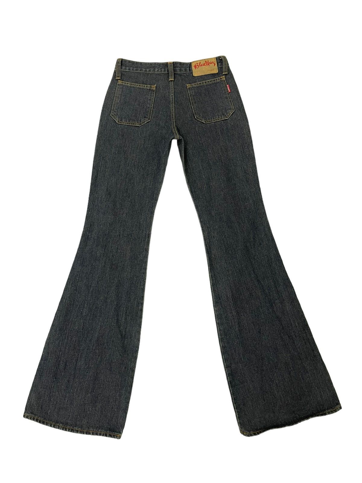 Japanese Brand Flare Jeans Blue Way Japan Distress Bell Bottom 7🟦5 Size US 28 / EU 44 - 10 Thumbnail