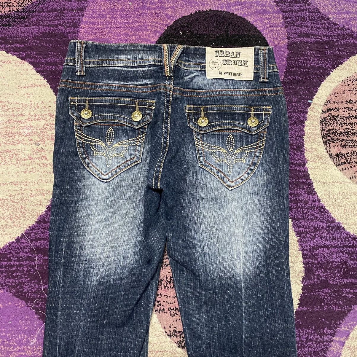 Japanese Brand Vintage Flare Urban Crush Denim Jeans Size US 30 / EU 46 - 8 Thumbnail