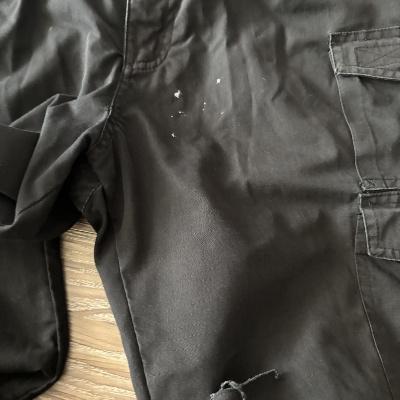 Japanese Brand Crazy Vintage Y2K/2000s Baggy Black Workwear Skater Cargo Pants! 34x31 Size US 33 - 6 Thumbnail