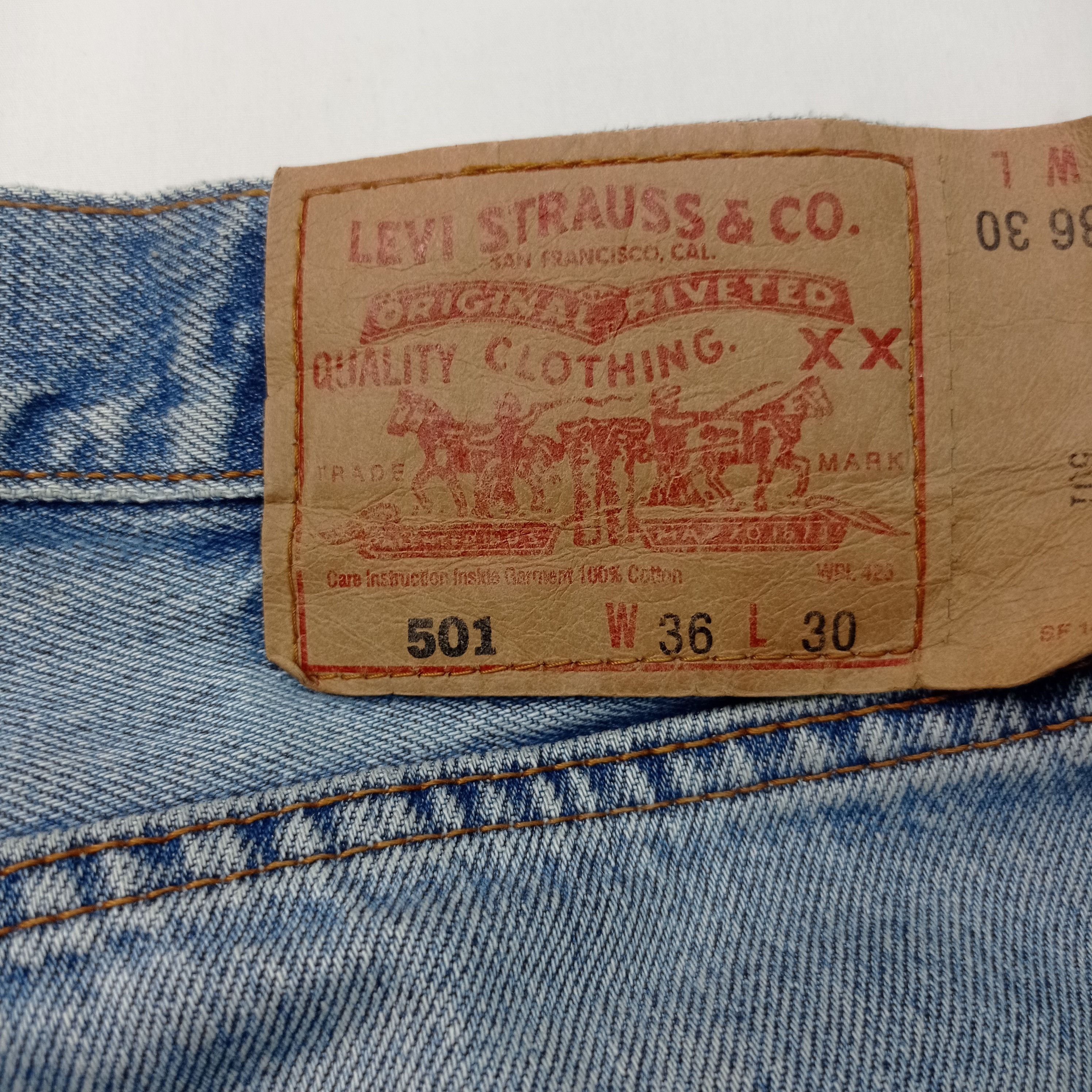Levi's Vintage Levi's 501Faded Made In Usa Pants Size US 34 / EU 50 - 12 Thumbnail