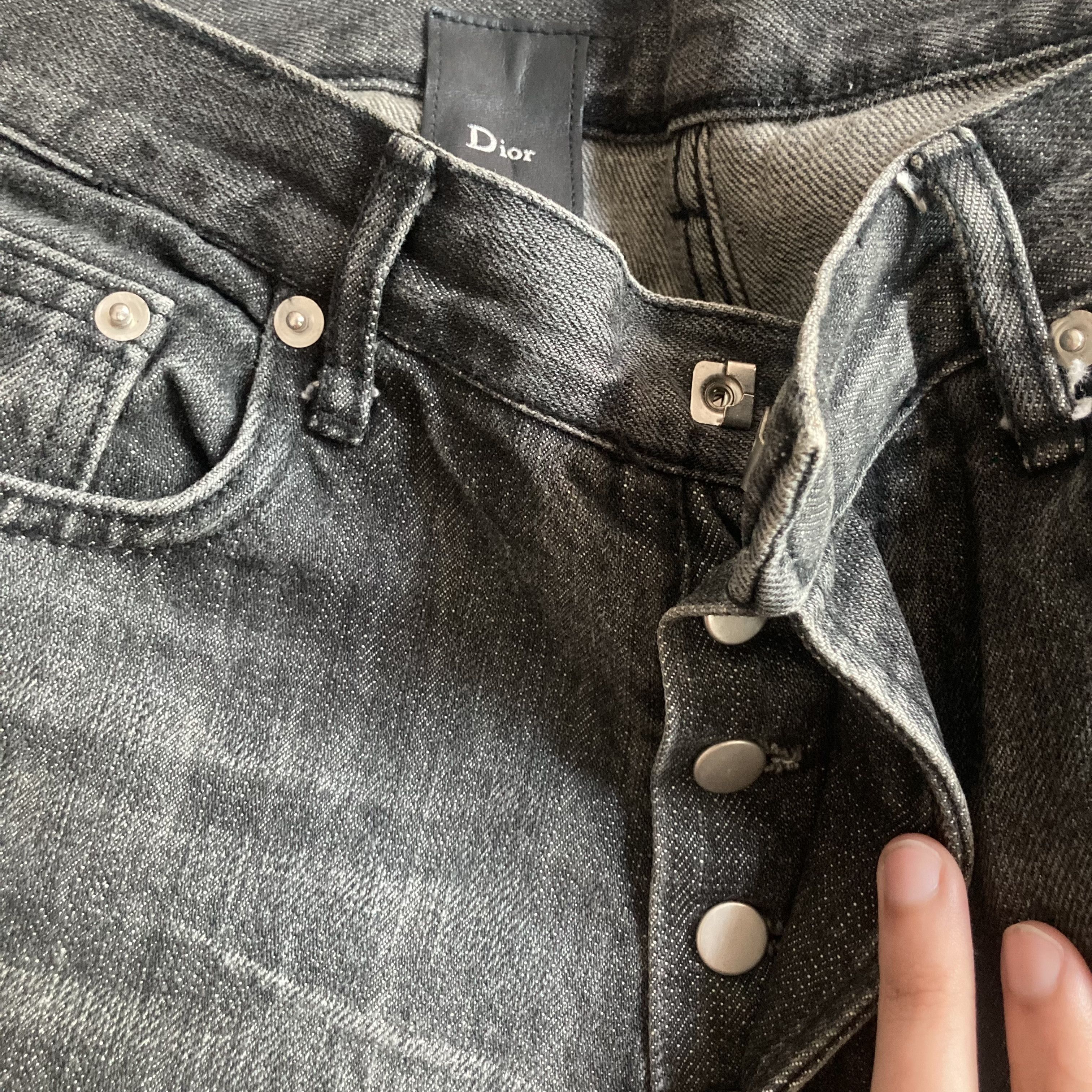 Christian Dior Monsieur × Dior × Kris Van Assche "2008" Kris Van Asche Faded Clawmark Jeans Size US 32 / EU 48 - 5 Thumbnail