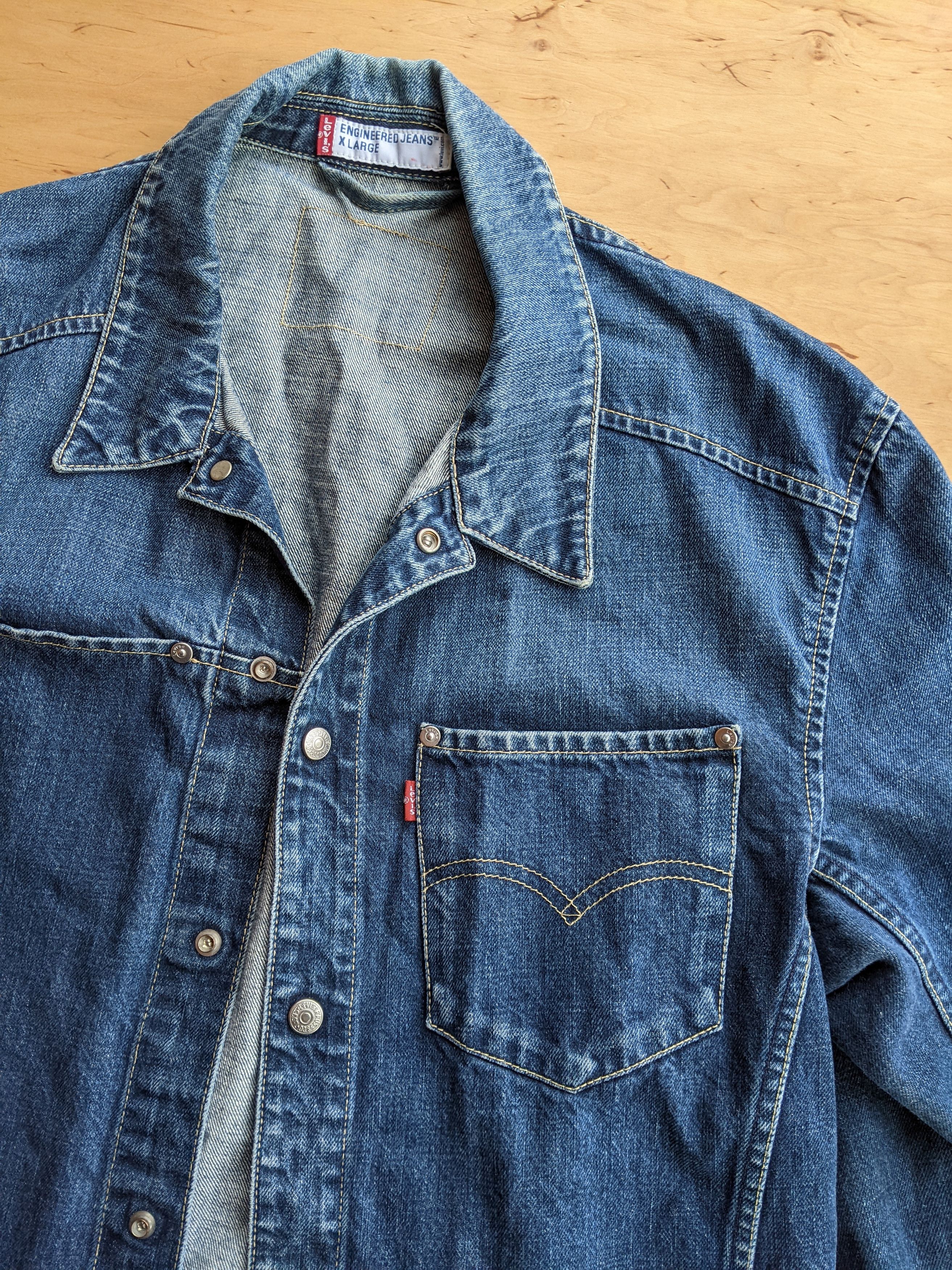 Levi's Levis Engineered Jeans Denim Jacket Vintage Lee Polo ACNE Size US XL / EU 56 / 4 - 6 Thumbnail