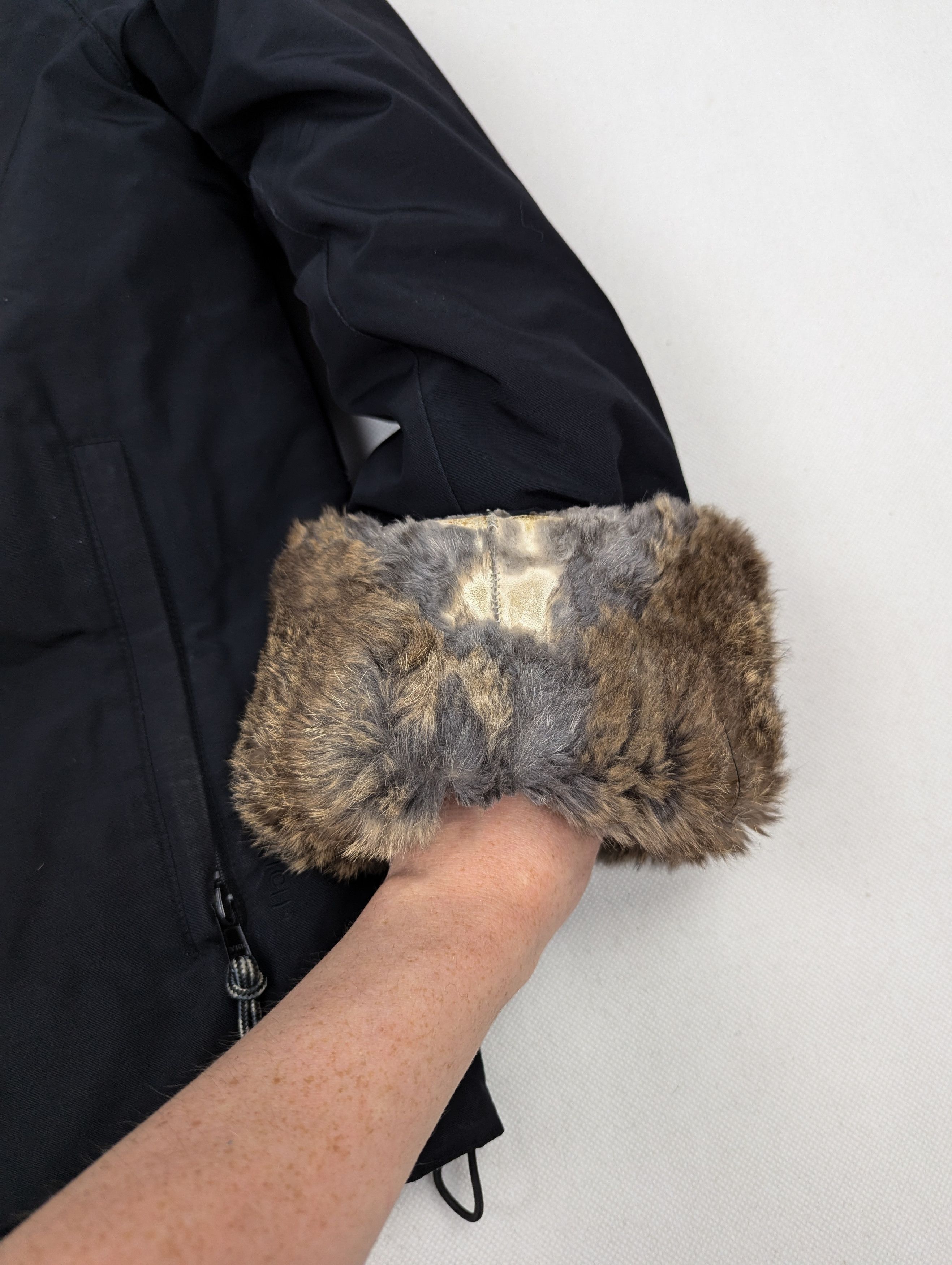 Woolrich Woolen Mills Woolrich navy puffer down jacket with fur L Size L / US 10 / IT 46 - 4 Thumbnail
