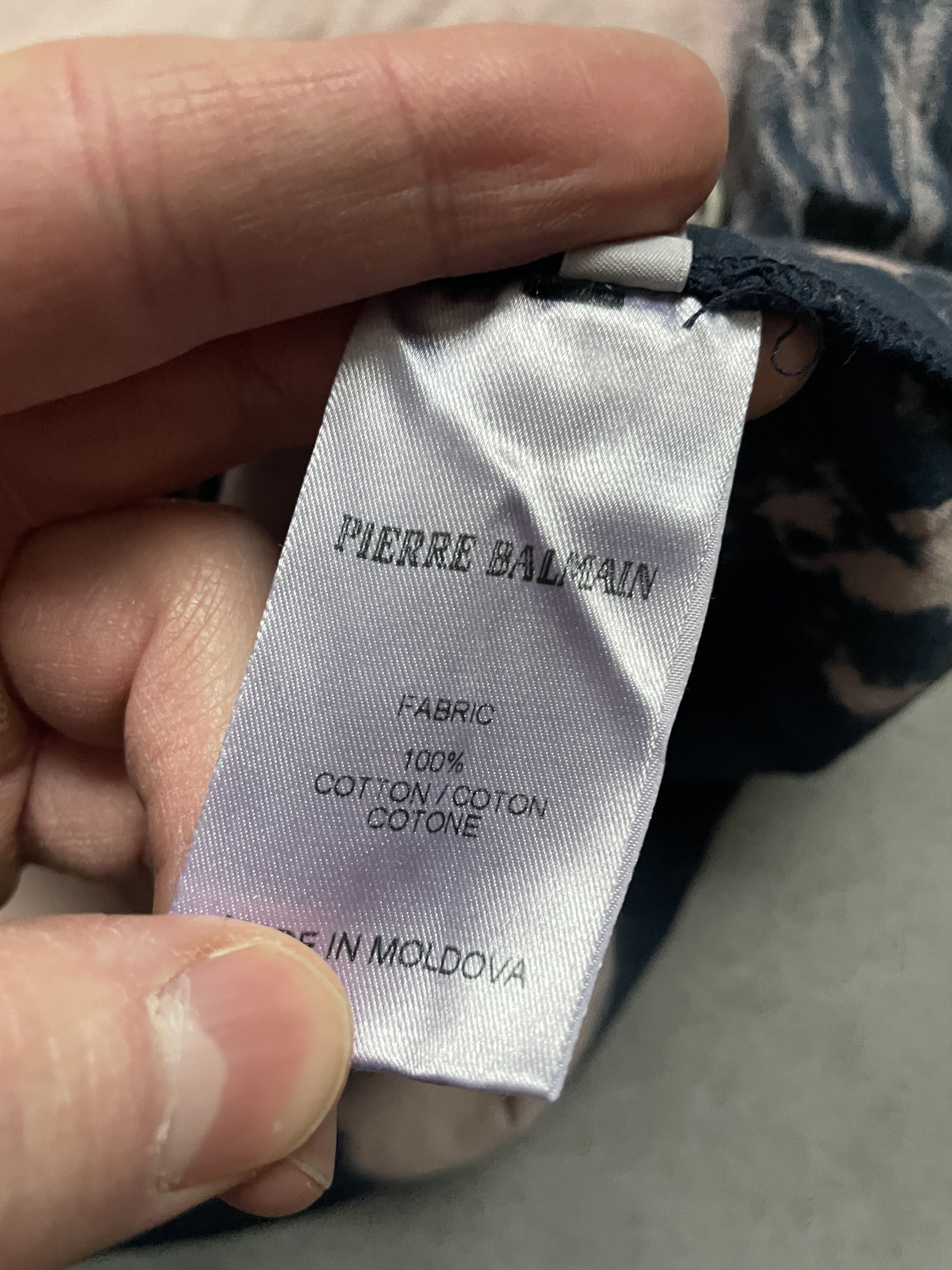 Balmain ARCHIVE BALMAIN PINK NAVY SKINNY METAL RINGS TEE Size US S / EU 44-46 / 1 - 3 Thumbnail