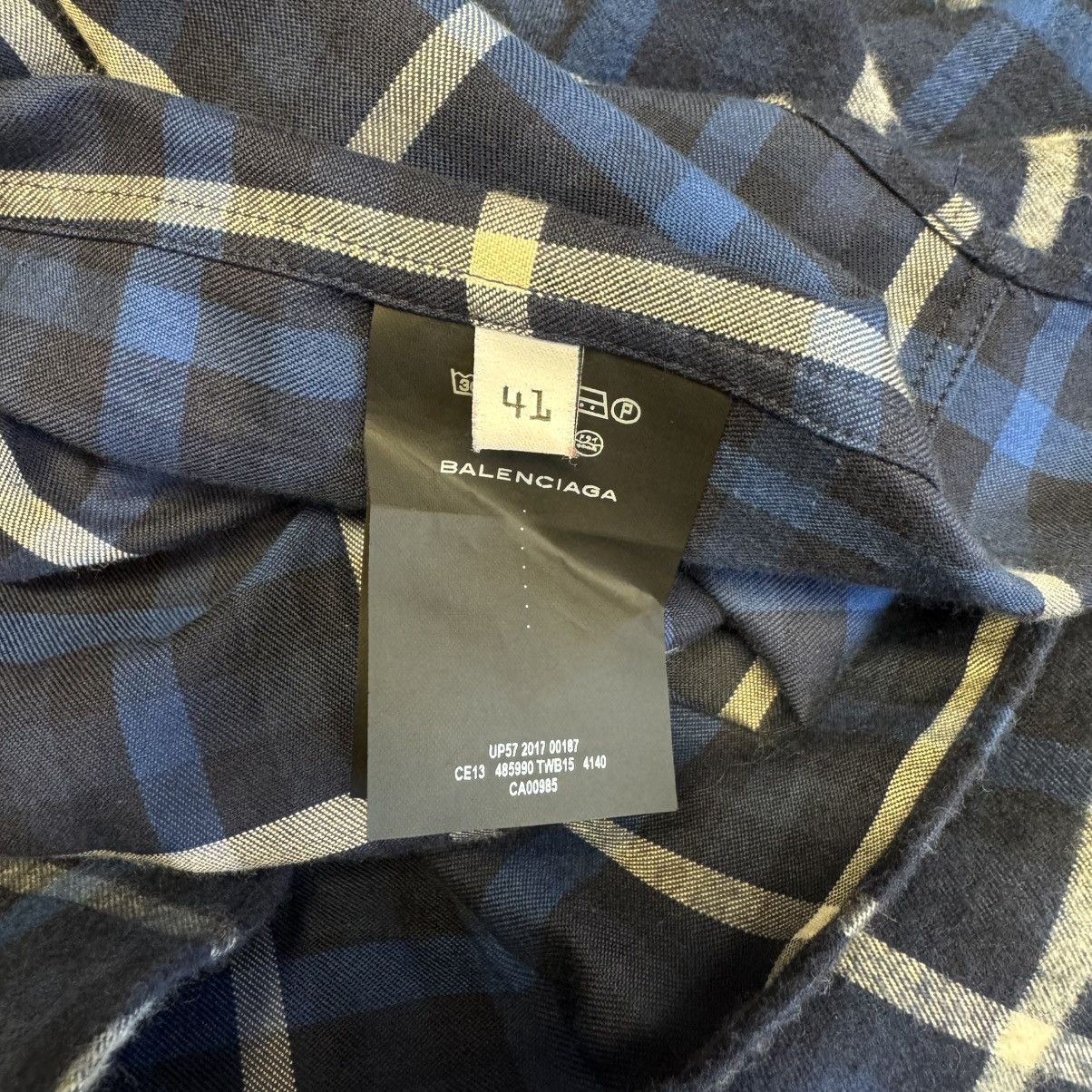 Balenciaga FW17 Balenciaga Hooded Flannel Size US XL / EU 56 / 4 - 4 Thumbnail