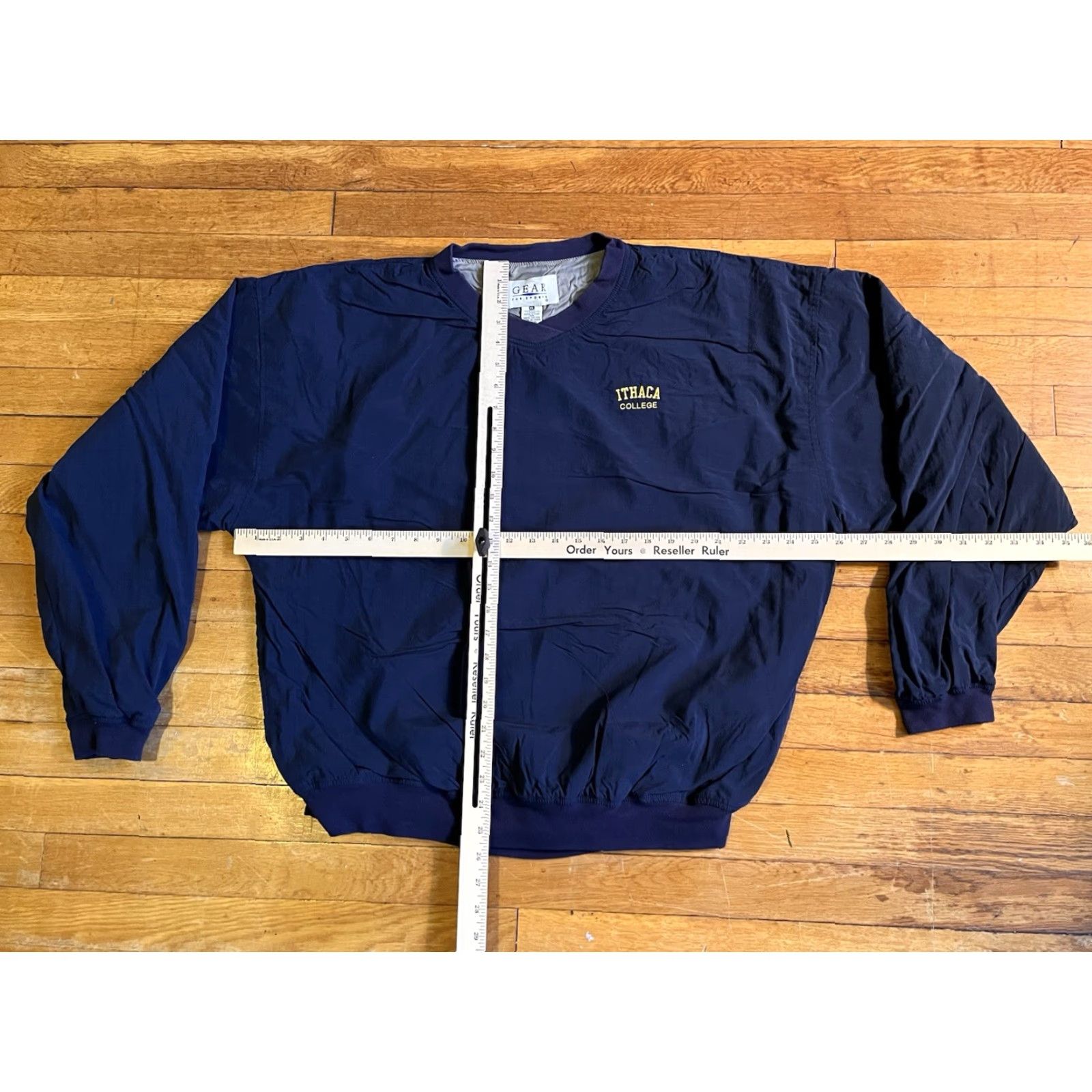 Vintage VINTAGE Gear for Sports Ithaca College Pullover Windbreaker Jacket XL Blue 90s Men Size US XL / EU 56 / 4 - 7 Thumbnail