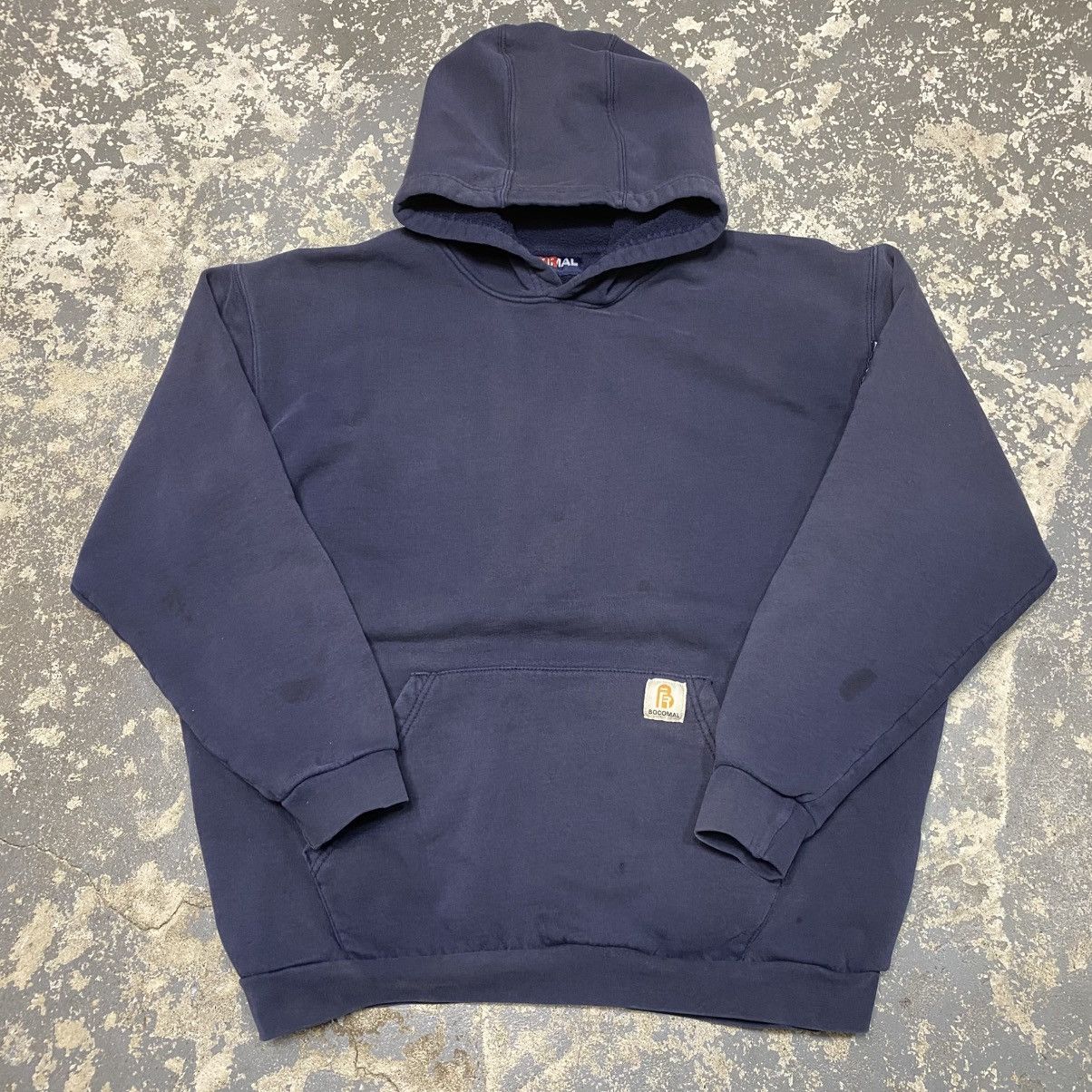 Carhartt × Vintage Vintage Bocomal Fr Fire Retardant Navy hoodie Sweatshirt Size US XL / EU 56 / 4 - 1 Thumbnail