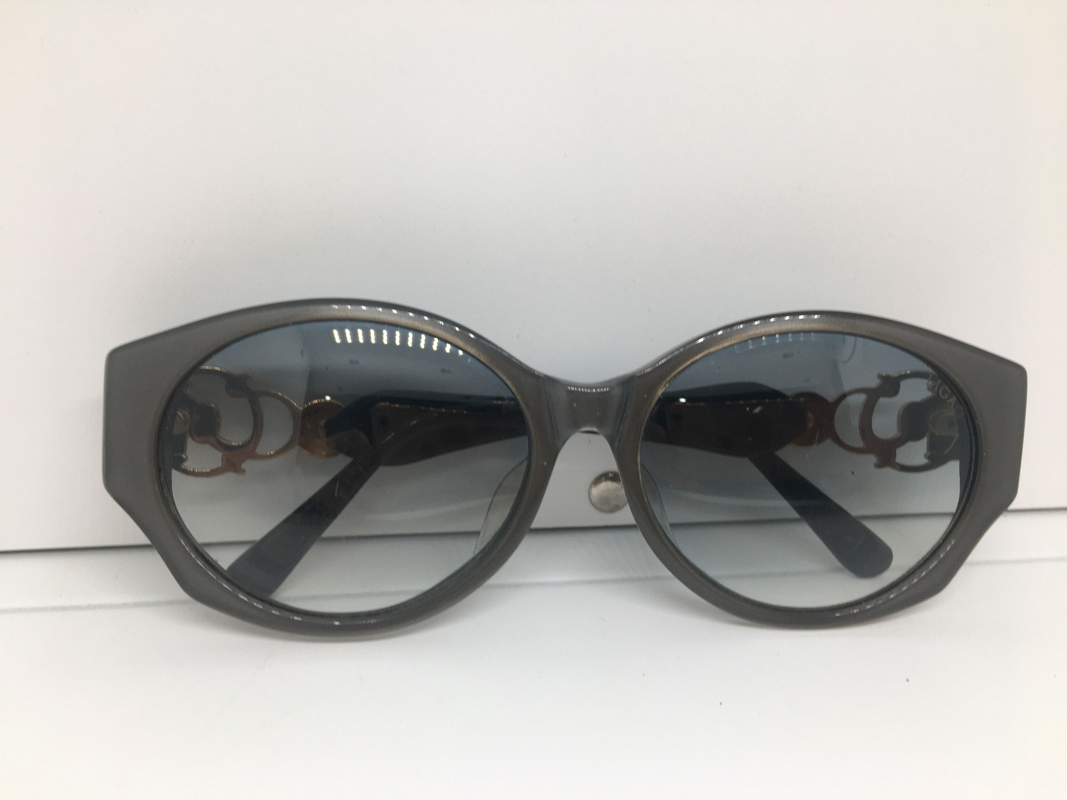 Vintage Vintage LIGAO 6679 Gray Sunglasses Frame Size ONE SIZE - 8 Thumbnail