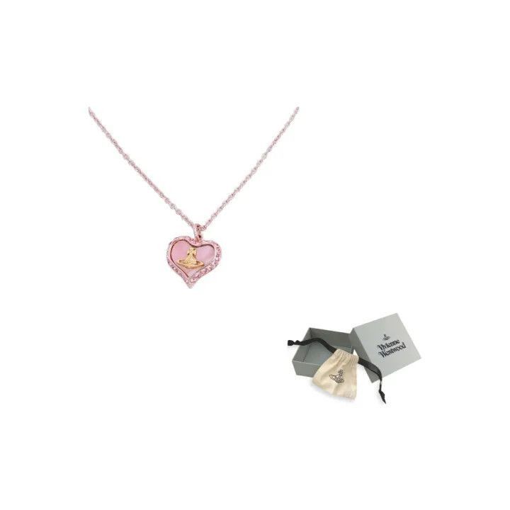 Vivienne Westwood Vivienne Westwood Heart Pearl Brass Necklace Size ONE SIZE - 1 Thumbnail