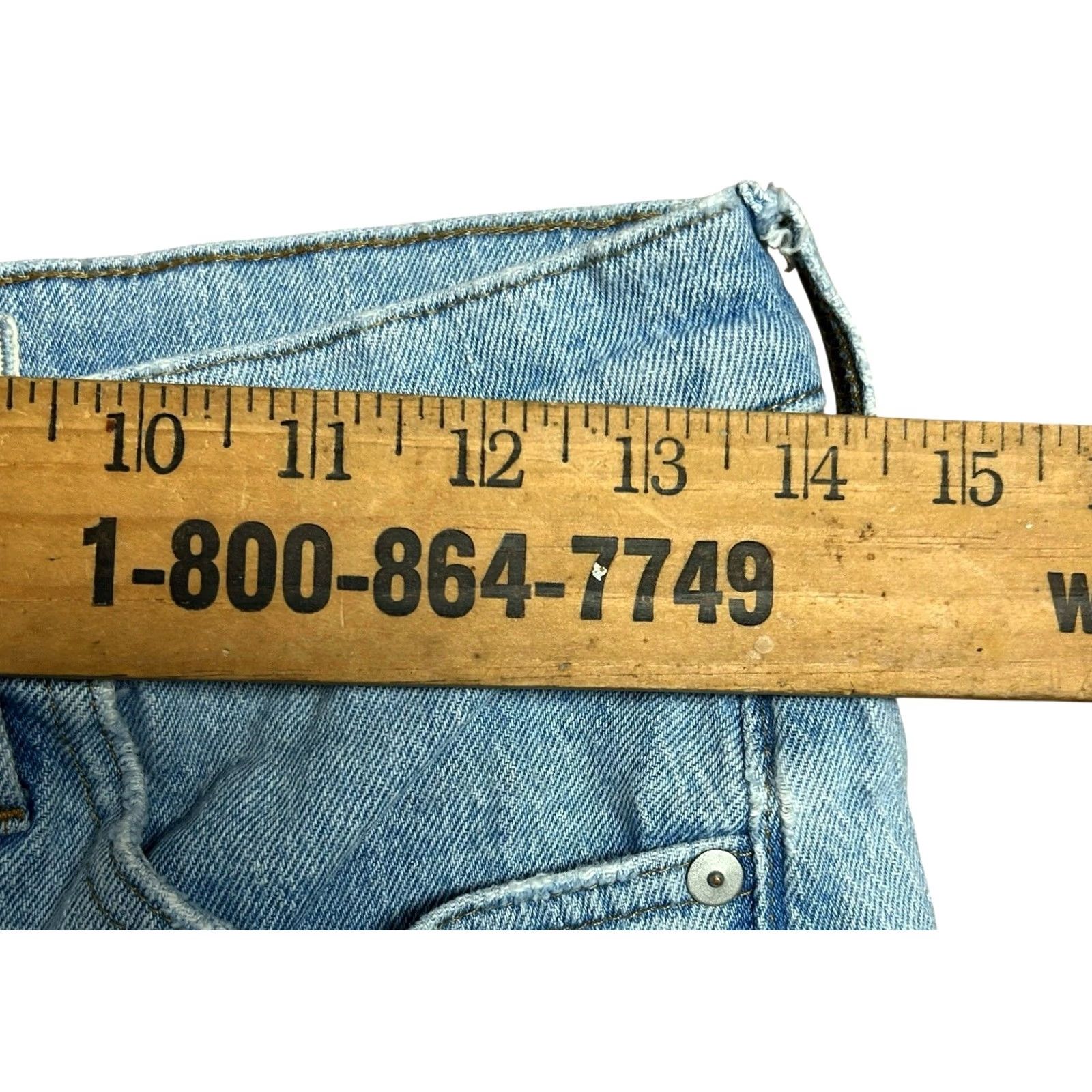 Madewell Madewell Jeans Women's 27 Blue Light Wash High Rise Straight Leg Vintage 90s Style Regular Fit 5-Pocket Denim Size 27" / US 4 / IT 40 - 6 Thumbnail