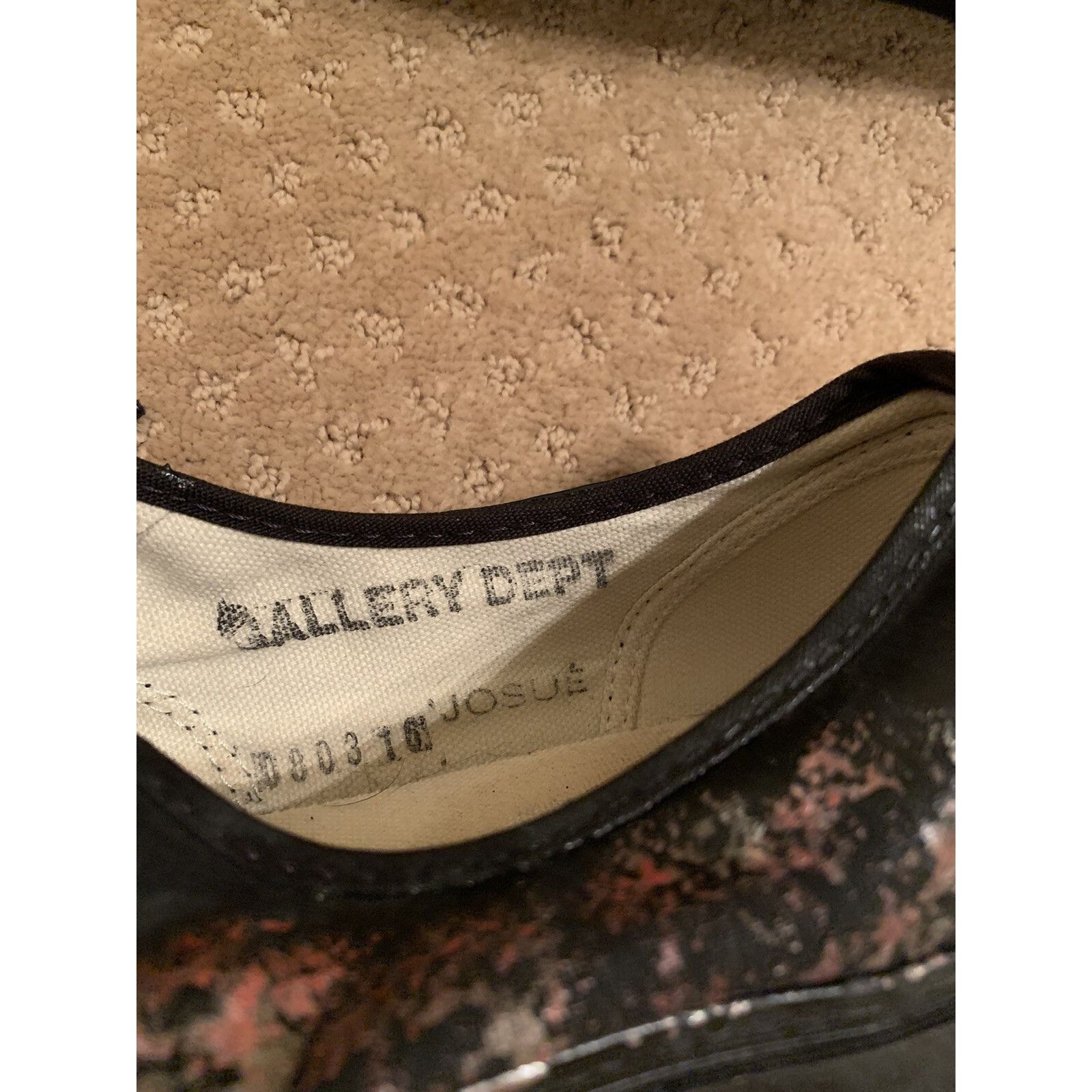 Gallery Dept. Gallery Dept. New Paint Splatter Canvas Sneakers Black Multi Size US 8 / EU 41 - 10 Thumbnail