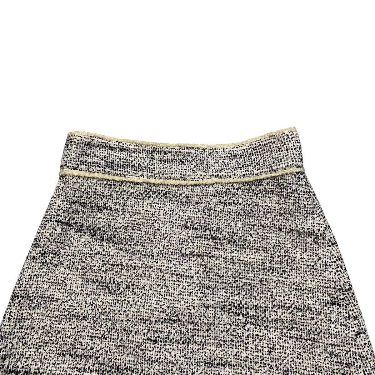 Theory Theory Made in Japan Black & White Tweed A-Line Skirt Size 27" / US 4 / IT 40 - 3 Thumbnail