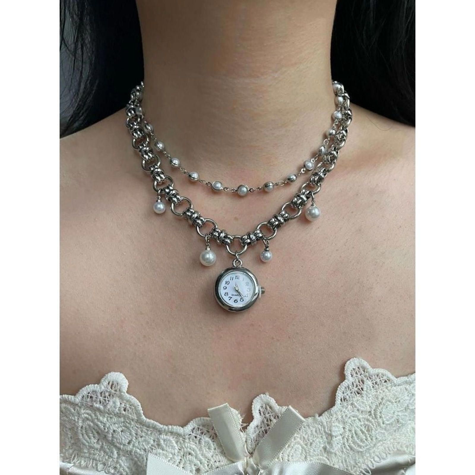 Jewelry Pearl Dial Necklace – Cute Doll Pendant, Spicy Style Size ONE SIZE - 1 Preview