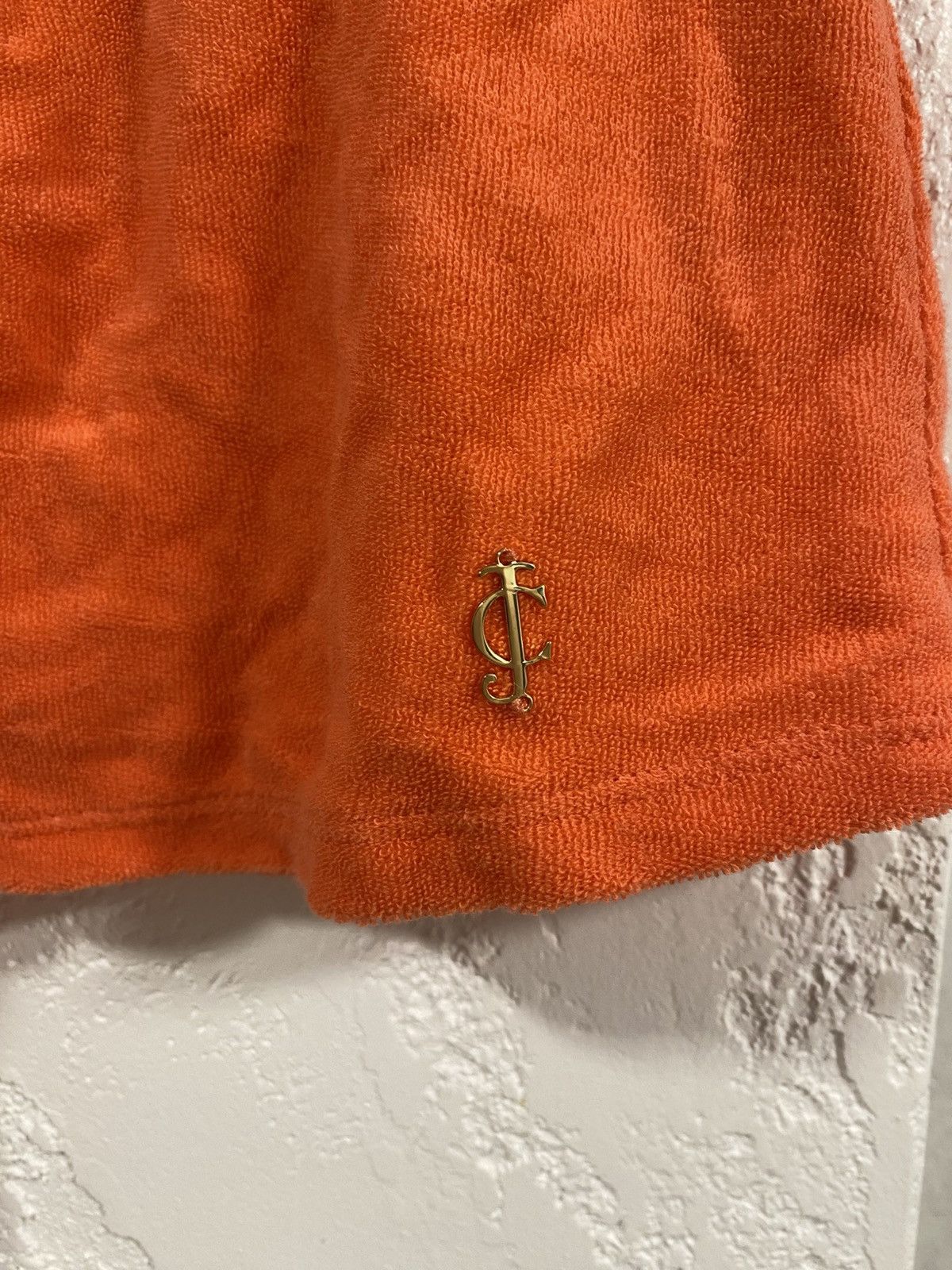 Juicy Couture Juicy Couture Safety Orange Halter Top Terry Size: petite S Size S / US 4 / IT 40 - 6 Thumbnail