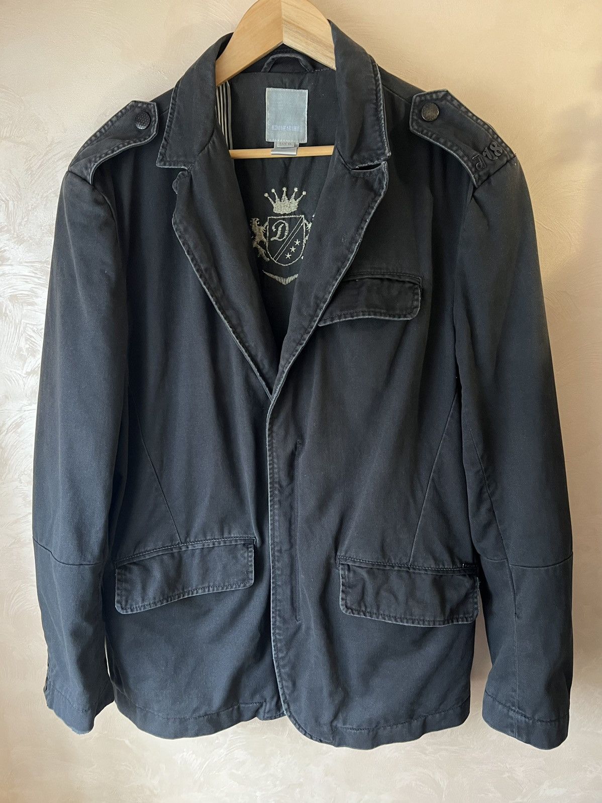 Diesel Y2K DIESEL DENIM BLAZER JACKET JEANS Size US XL / EU 56 / 4 - 1 Thumbnail
