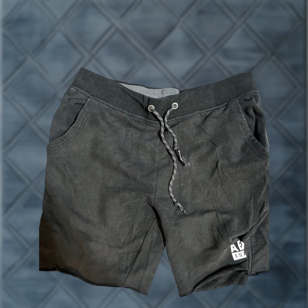 Vintage Aéropostale Shorts Mens Size Medium Black Pockets Athletic Casual Nylon Microfiber Inseam 8 in Size US 31 - 1 Thumbnail