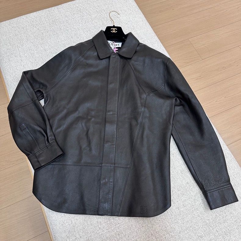 Loewe LOEWE size48 Napa leather long-sleeved shirt Size US M / EU 48-50 / 2 - 3 Thumbnail