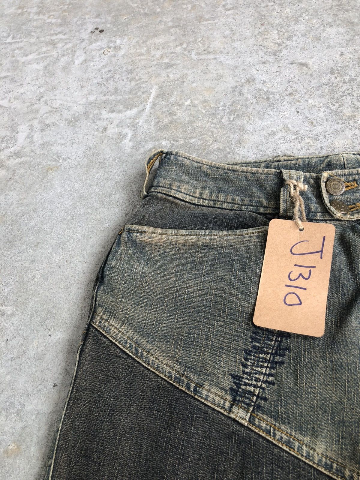 Tornado Mart Japanese Tornado Mart Flared Jeans Patchwork Distressed Size US 29 - 16 Thumbnail
