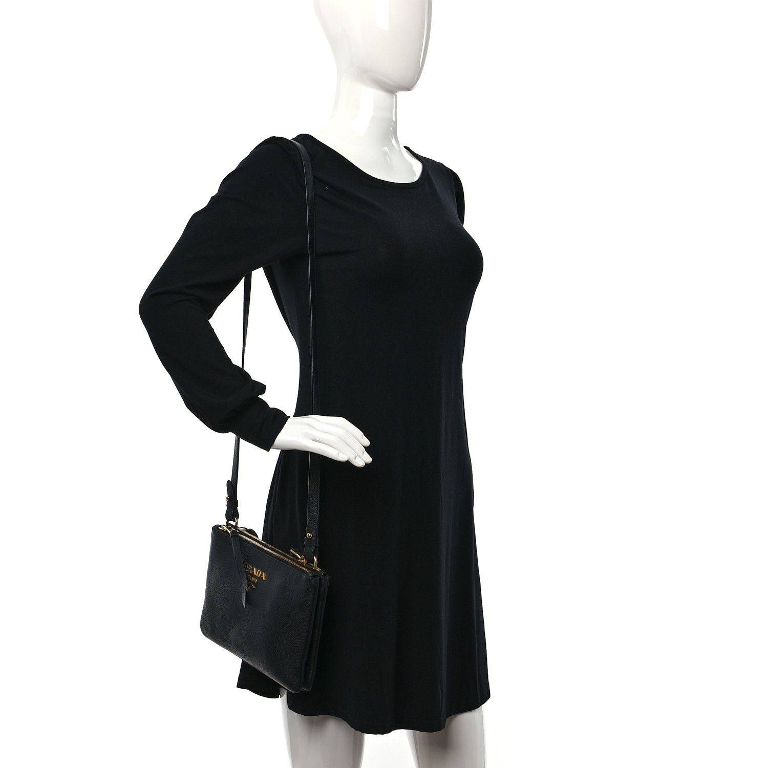 Prada o1srvl11e0624 Size: OS / Shoulder Bag in Black Size ONE SIZE - 8 Thumbnail