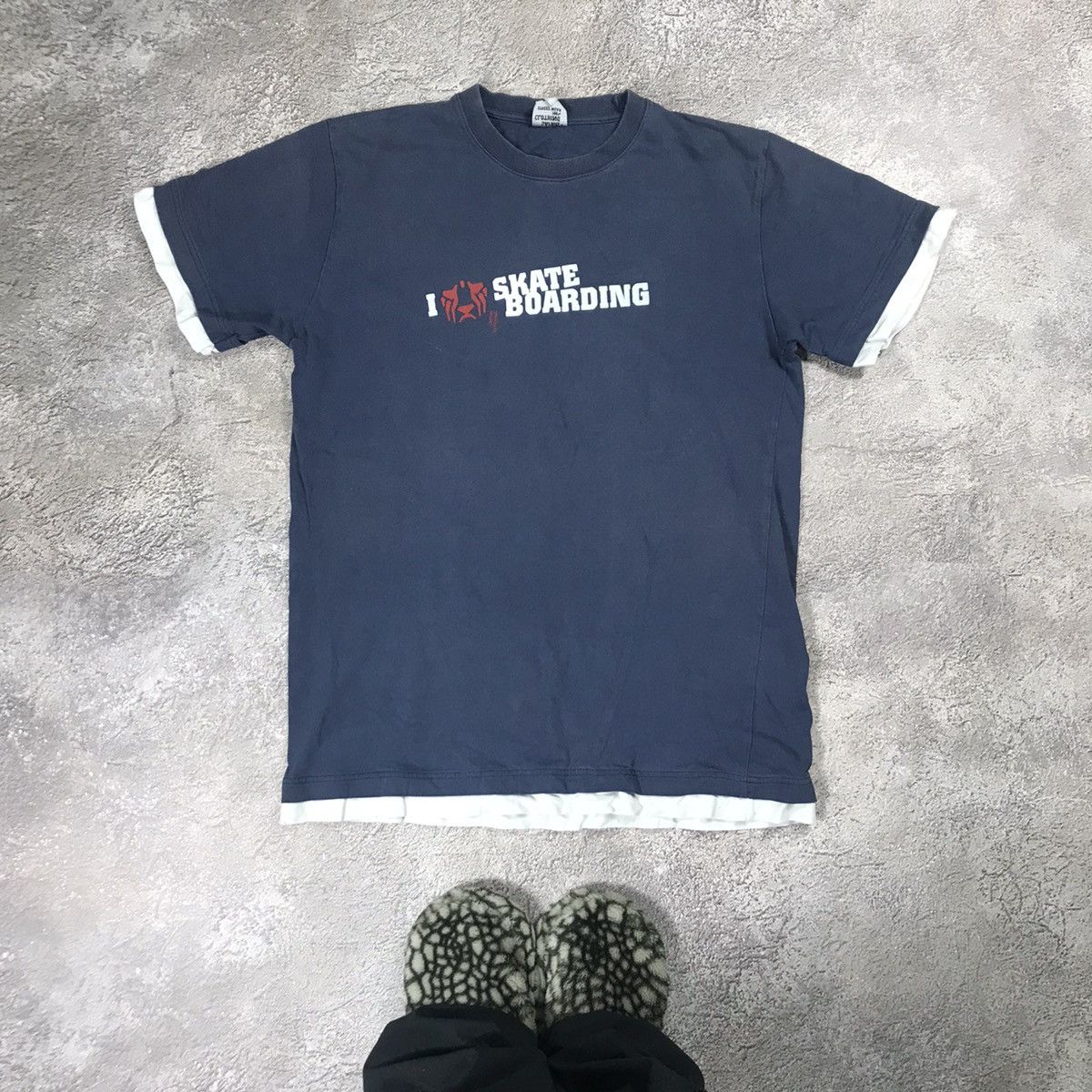 Vintage Vintage 90s Skateboarding Graphic Tee Sun Faded Skate Boxy L Size US L / EU 52-54 / 3 - 1 Thumbnail