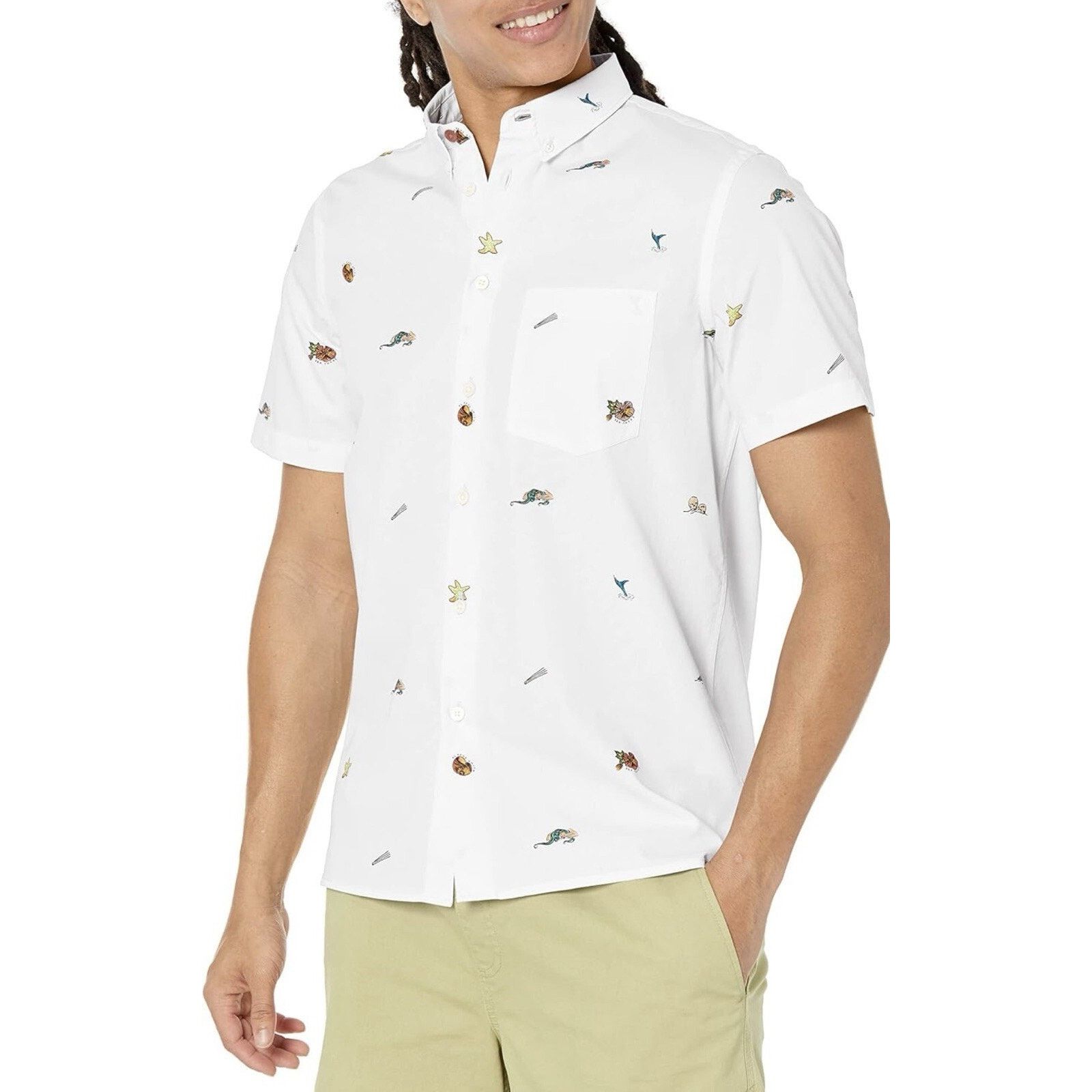 Paul Smith NWT $175 PAUL SMITH Short Sleeve Beach Motif Shirt Sz Small Size US S / EU 44-46 / 1 - 1 Thumbnail