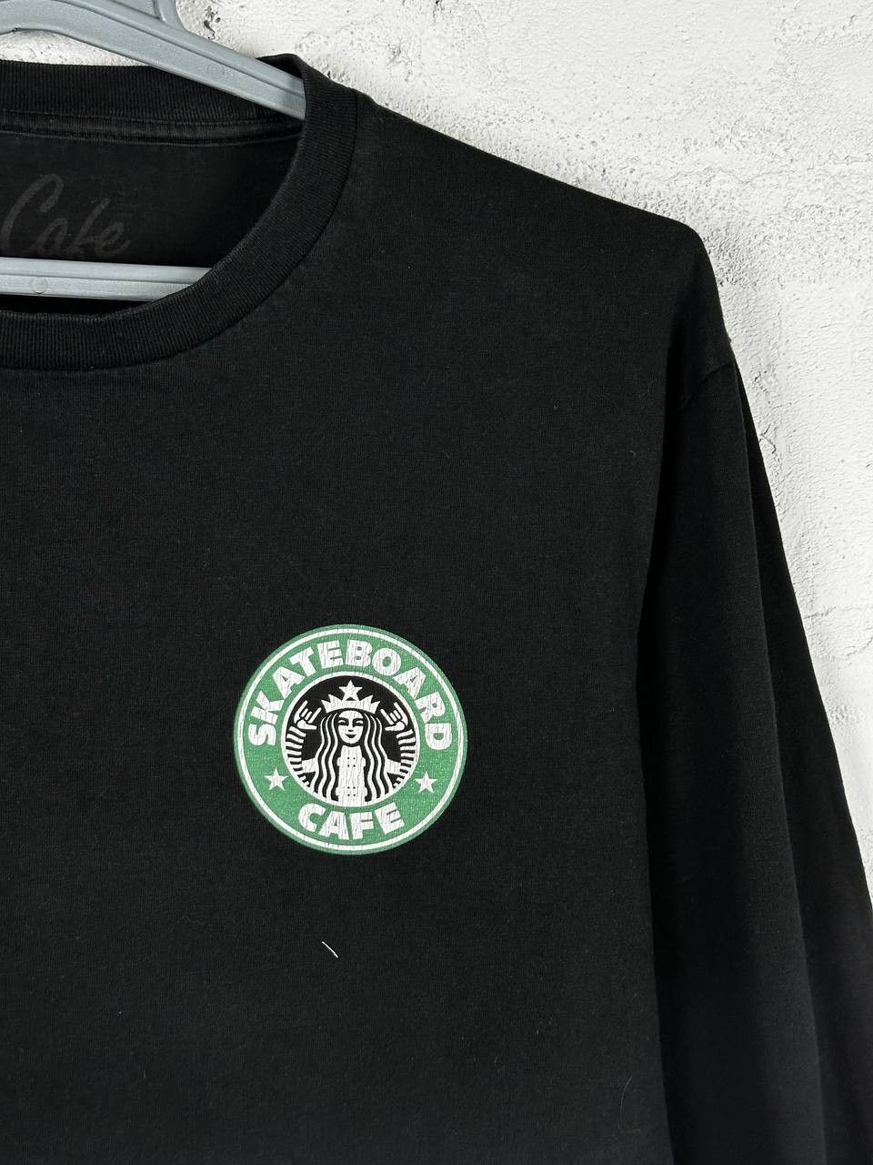 Santa Cruz Skateboards Skateboard cafe Starbucks y2k vintage streetwear tshirt Size US L / EU 52-54 / 3 - 4 Thumbnail