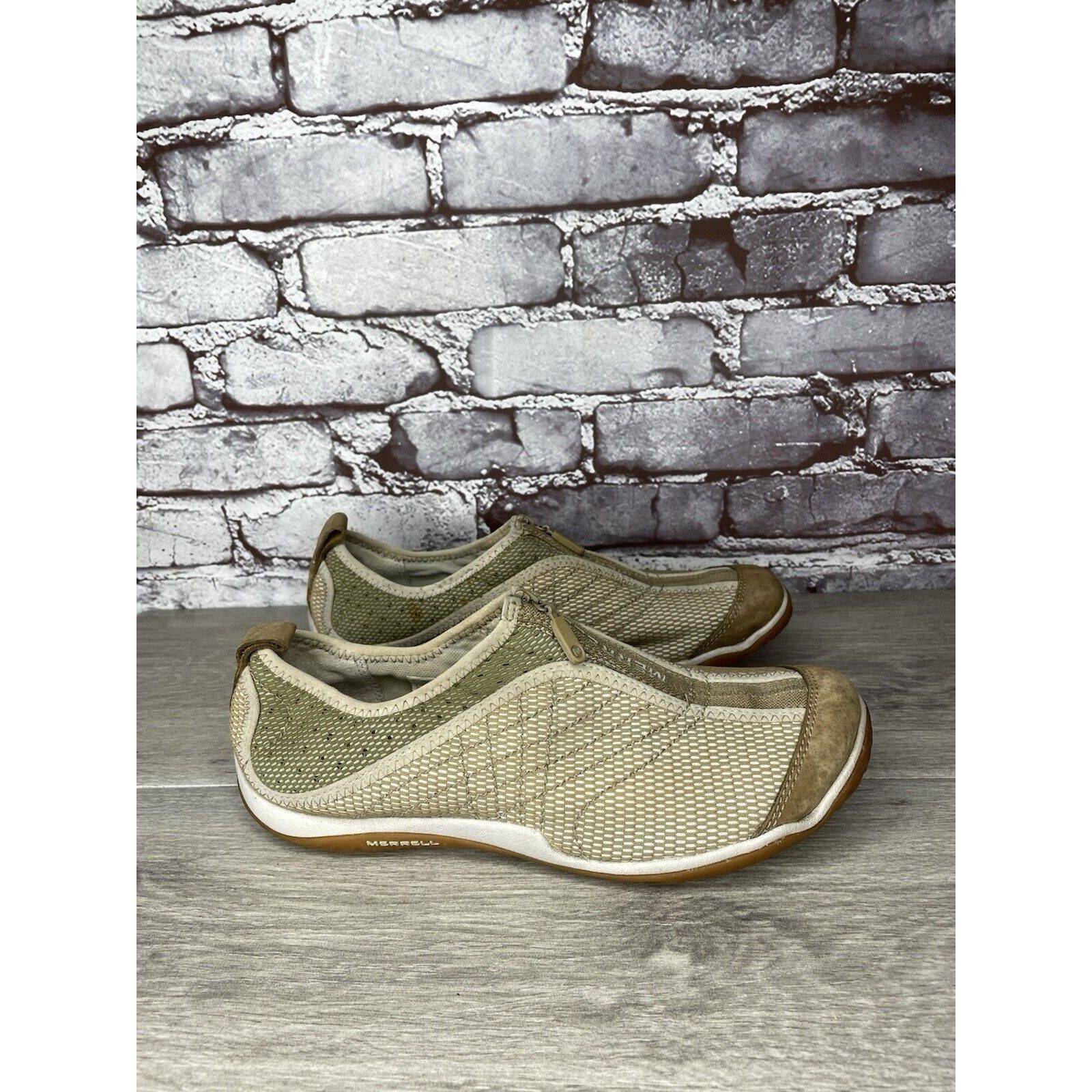 Merrell Merrell Lorelei Zip Deep Tan Synthetic Sneakers Shoes Women Size US 9 / IT 39 - 13 Thumbnail
