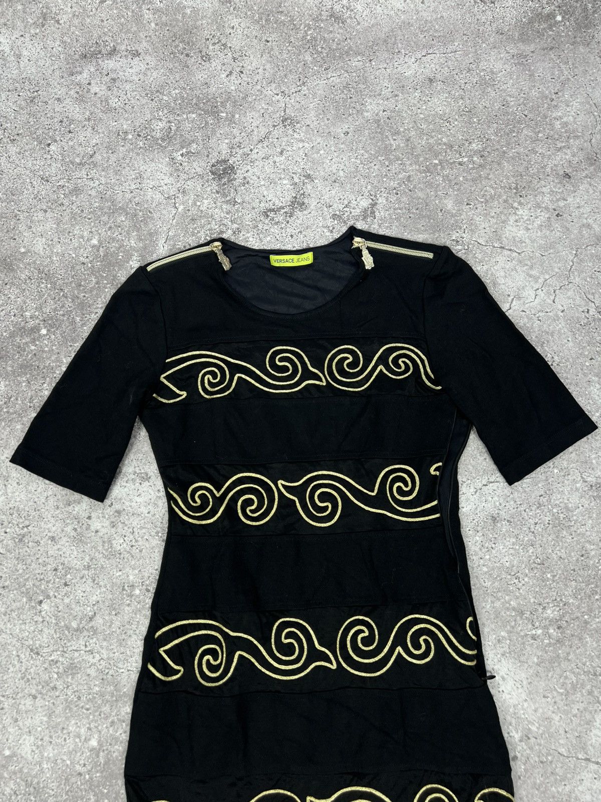 Versace Jeans Couture Versace Jeans Mini Dress Black Size M / US 6-8 / IT 42-44 - 4 Thumbnail