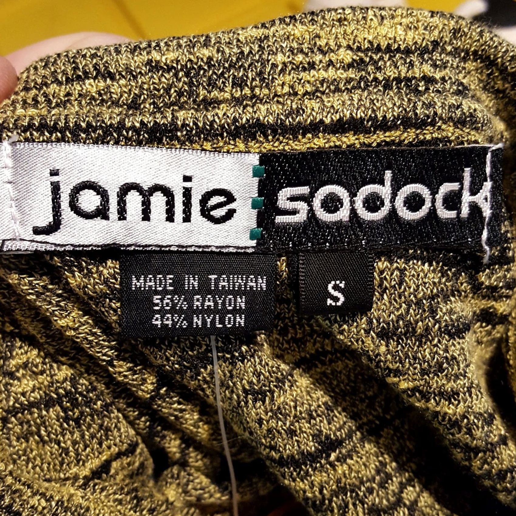 Vintage VINTAGE Jamie Sadock Knit Womens Small Golf Polo Short Sleeve Yellow Collar Shirt Tennis Shirt Size S / US 4 / IT 40 - 6 Thumbnail