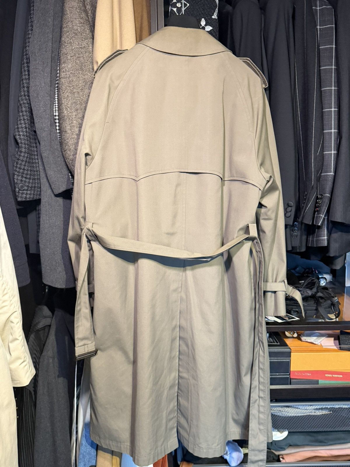 Dior Christian Dior Vintage Trench Coat - Khaki Size US L / EU 52-54 / 3 - 2 Thumbnail