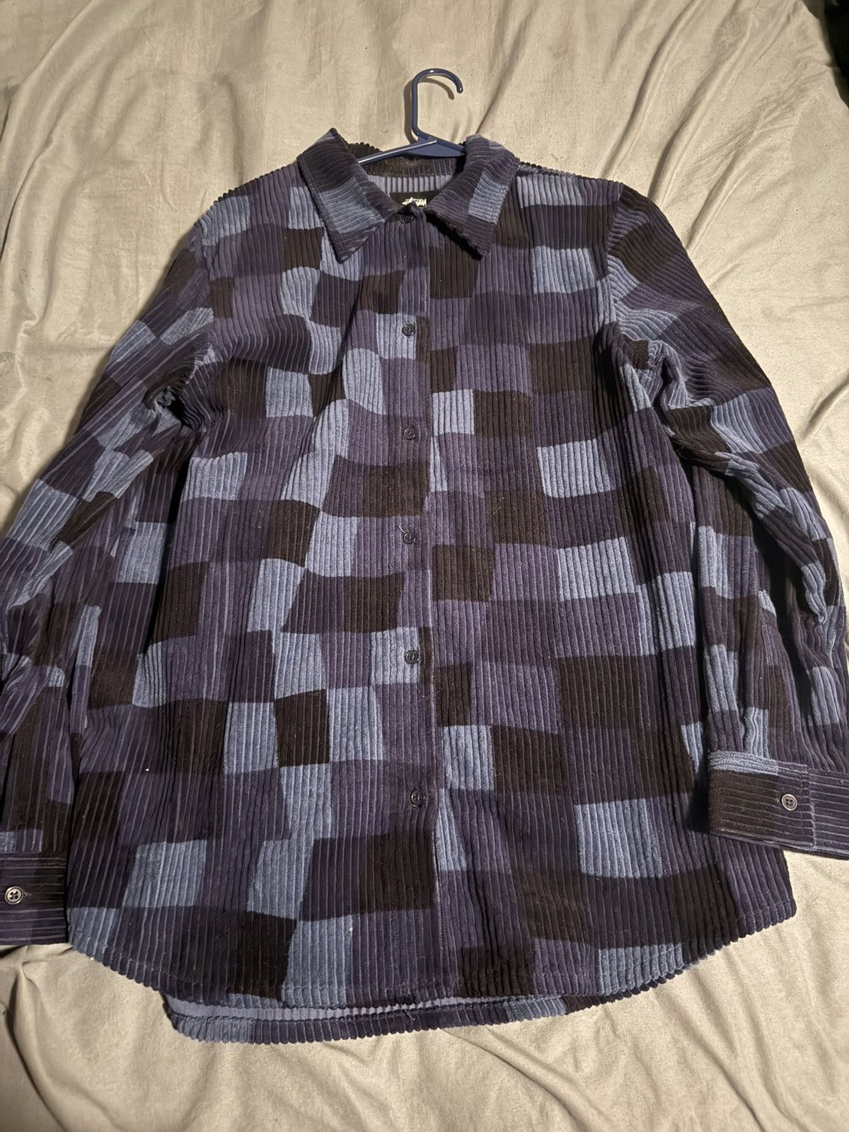 Stussy Corduroy Checked Button Shirt Size US M / EU 48-50 / 2 - 1 Thumbnail