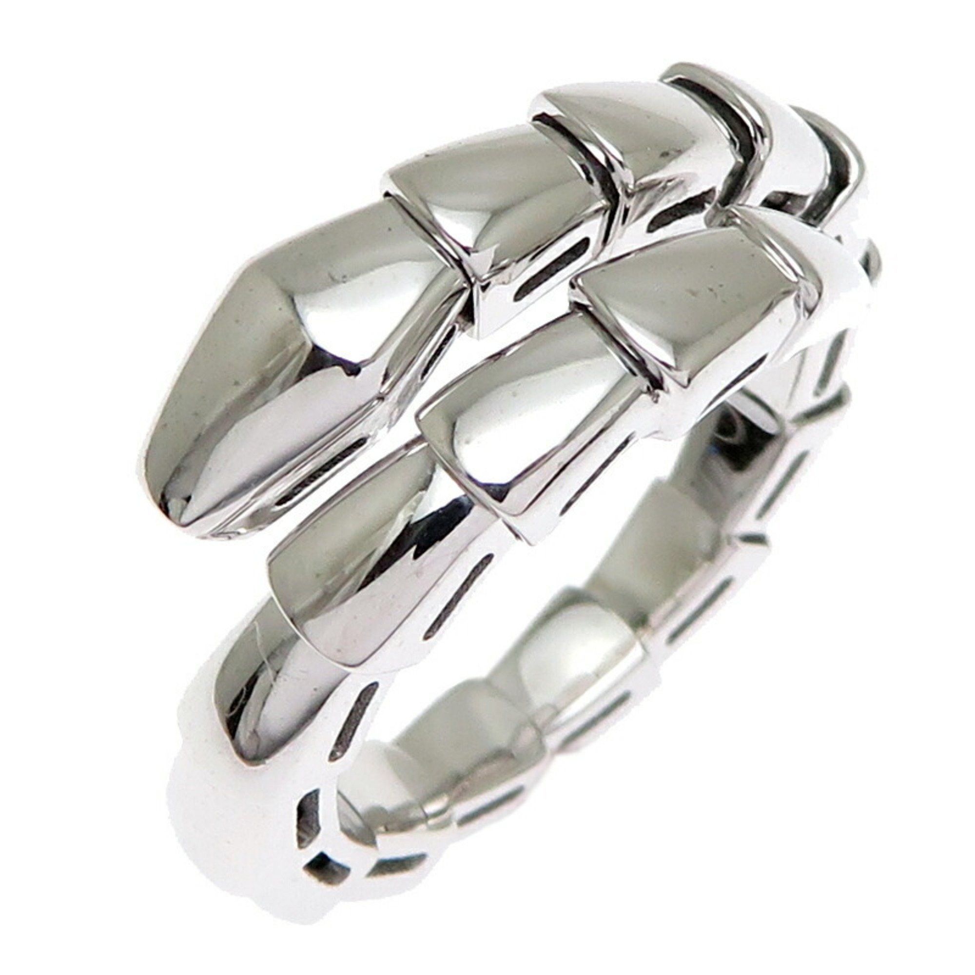 Bvlgari #S Serpenti Viper Women's Ring 358646 in 750 White Gold