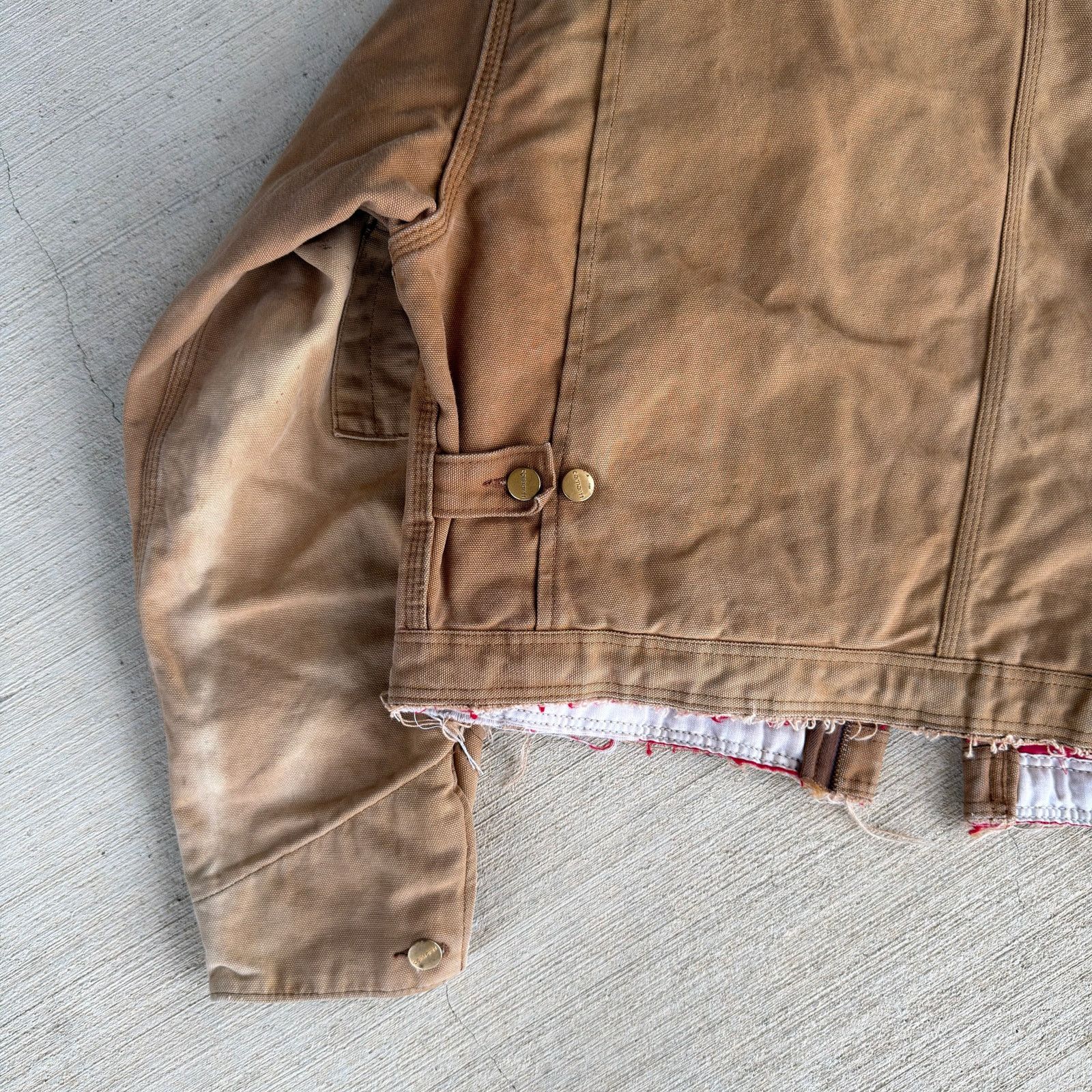 Carhartt × Vintage Carhartt brown cropped Detroit style work wear jacket Size US M / EU 48-50 / 2 - 8 Thumbnail