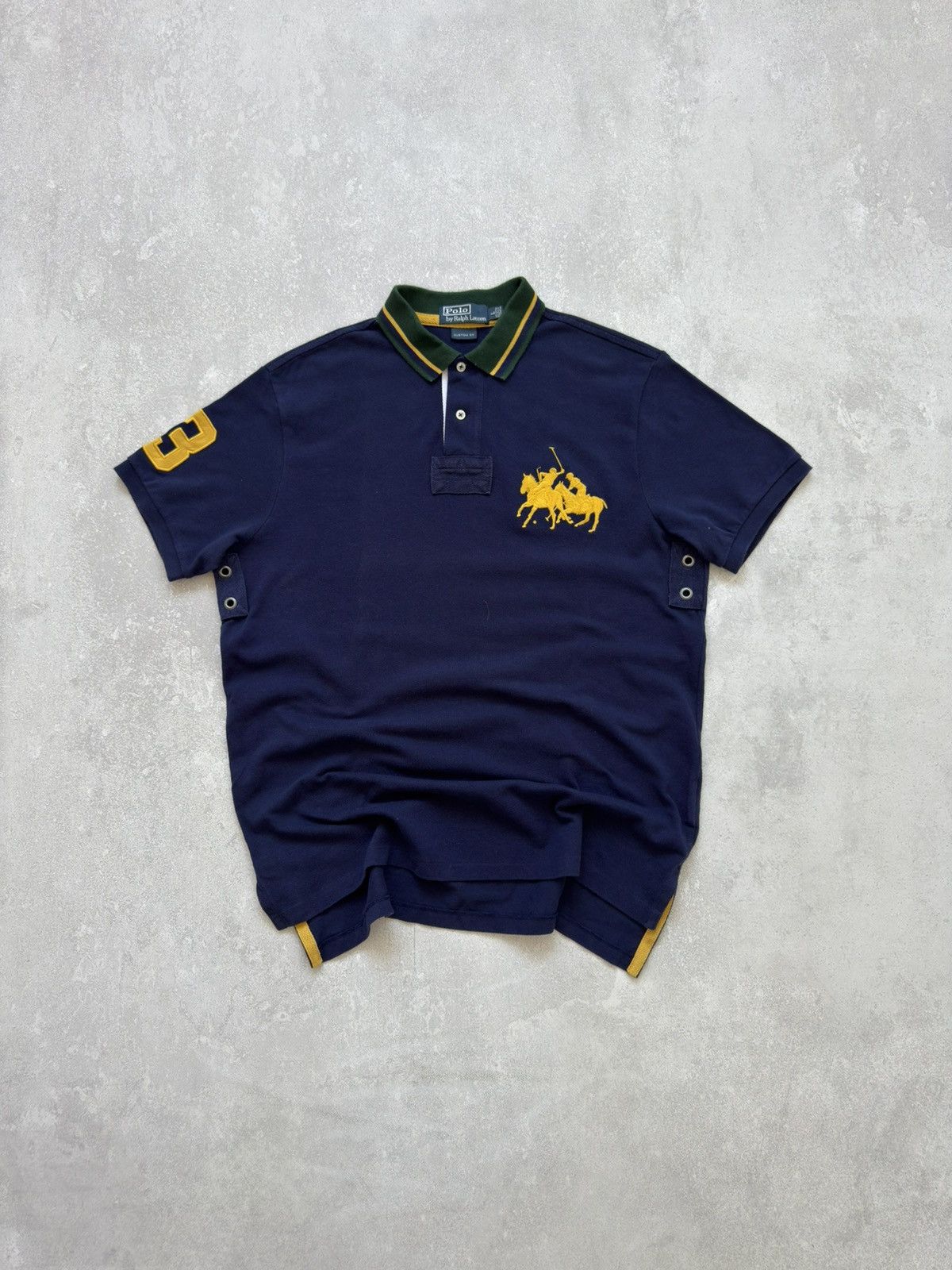 Polo Ralph Lauren Vintage Polo Ralph Lauren Big Pony Rugby Polos Shirt Navy Size US L / EU 52-54 / 3 - 2 Thumbnail