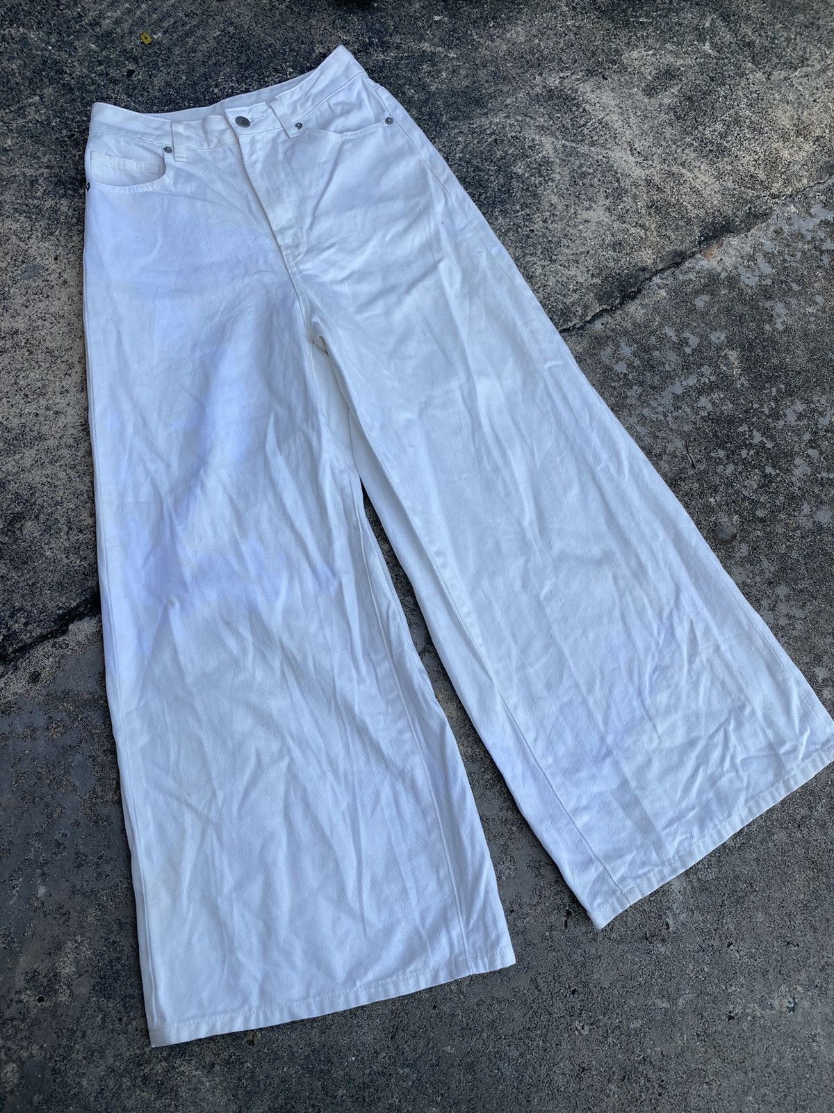 GU × Japanese Brand 🔥 Best Price 🔥 Gu Baggy Wide Pants Size 25" / US 0 / IT 36 - 3 Thumbnail