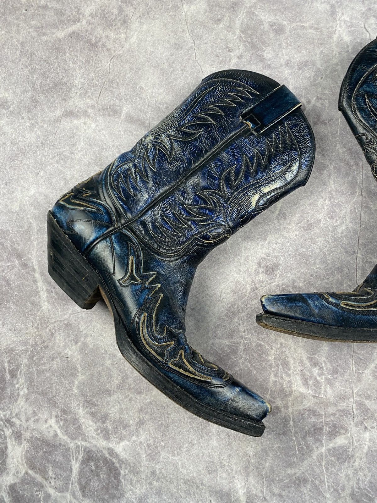 Sendra Sendra Vintage Western Boots Rare Blue Colour Size: 42 Size US 8.5 / EU 41-42 - 12 Thumbnail