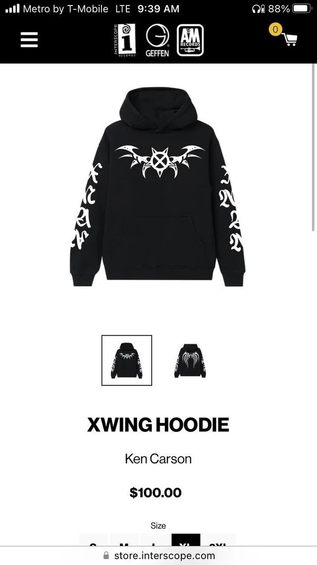 Ken Carson “X high quality Wing” Hoodie