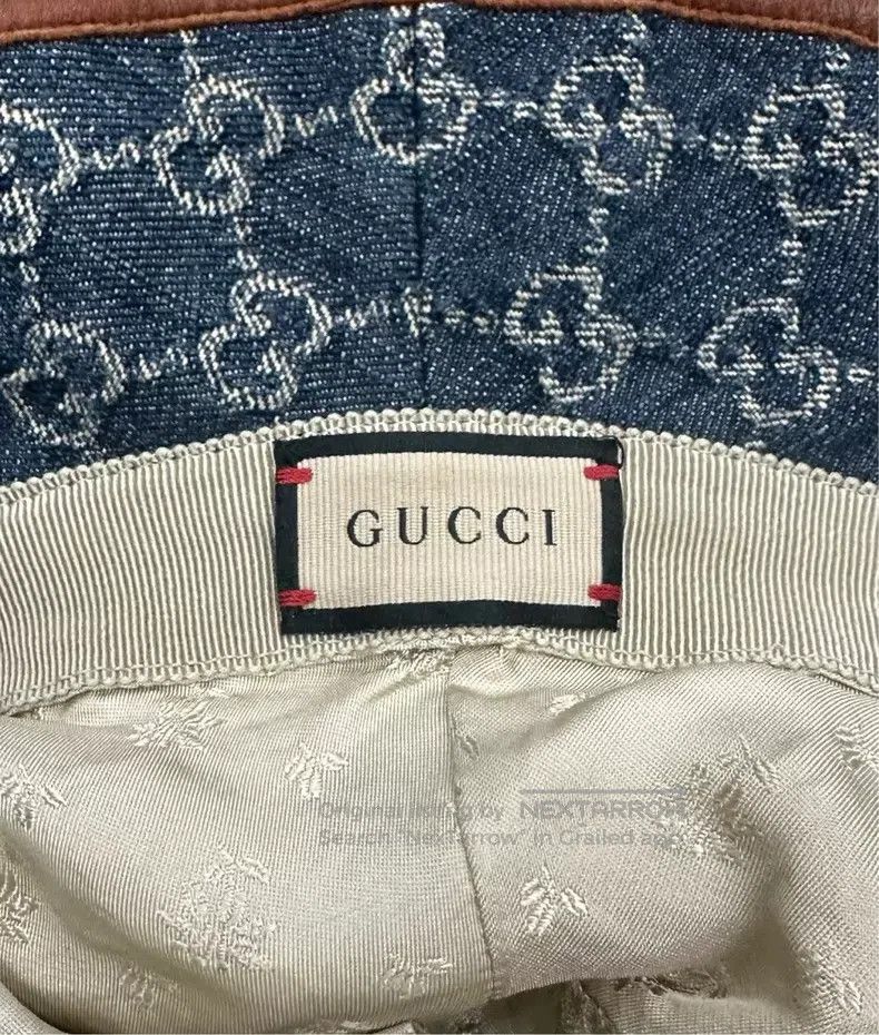 Gucci Gucci Size L Blue full-print logo fisherman's hat Size ONE SIZE - 4 Thumbnail
