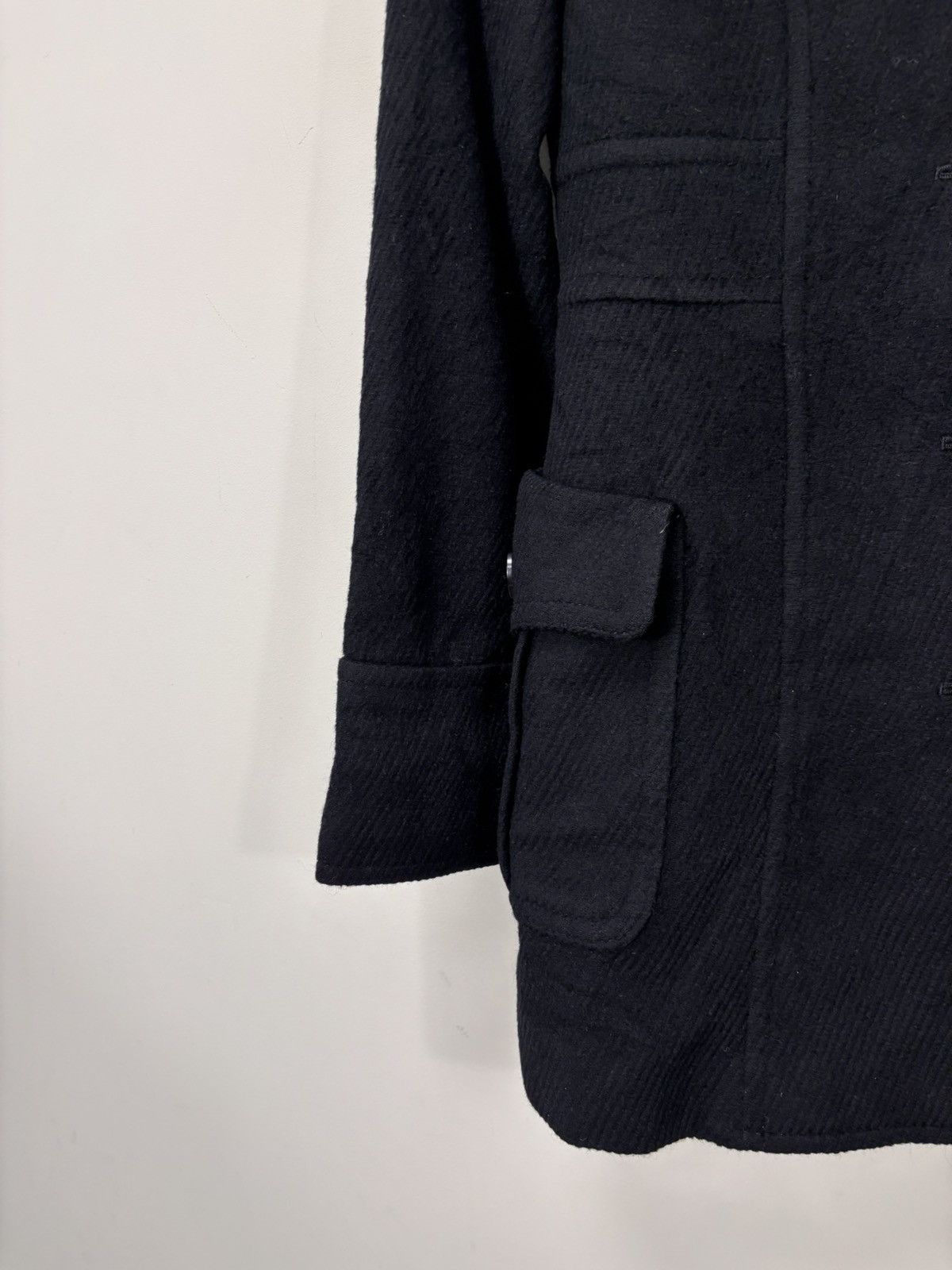 Burberry Burberry Blue Label Black Nova Check Angora Wool Coat Size XS / US 0-2 / IT 36-38 - 6 Thumbnail