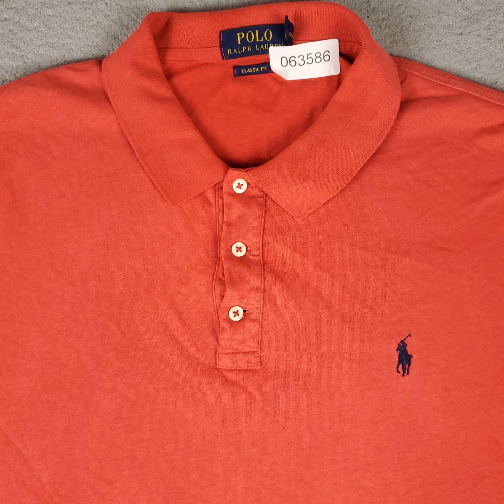 Ralph Lauren Ralph Lauren Polo Shirt Mens XL Red Pony Polo Shirt Short Sleeve Button Collar Cotton Solid Preppy Classic Sports Mens Size US XL / EU 56 / 4 - 2 Thumbnail